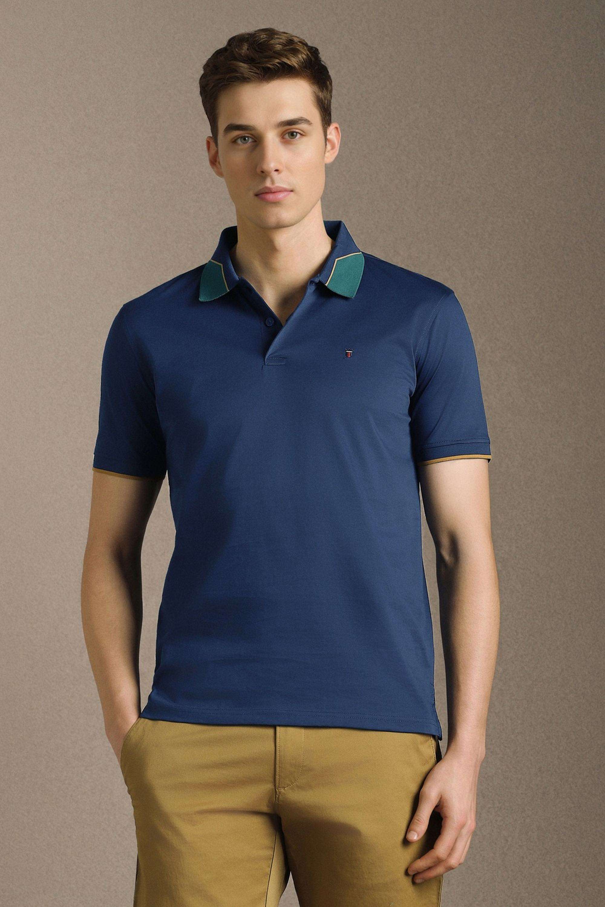 Solid-Cotton-Blend-Slim-Fit-Men-s-T-Shirt