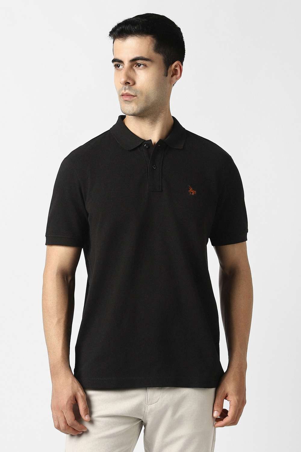 Solid-Cotton-Polo-Men-s-T-Shirt