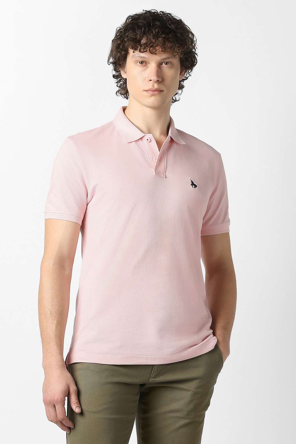 Solid-Cotton-Polo-Men-s-T-Shirt