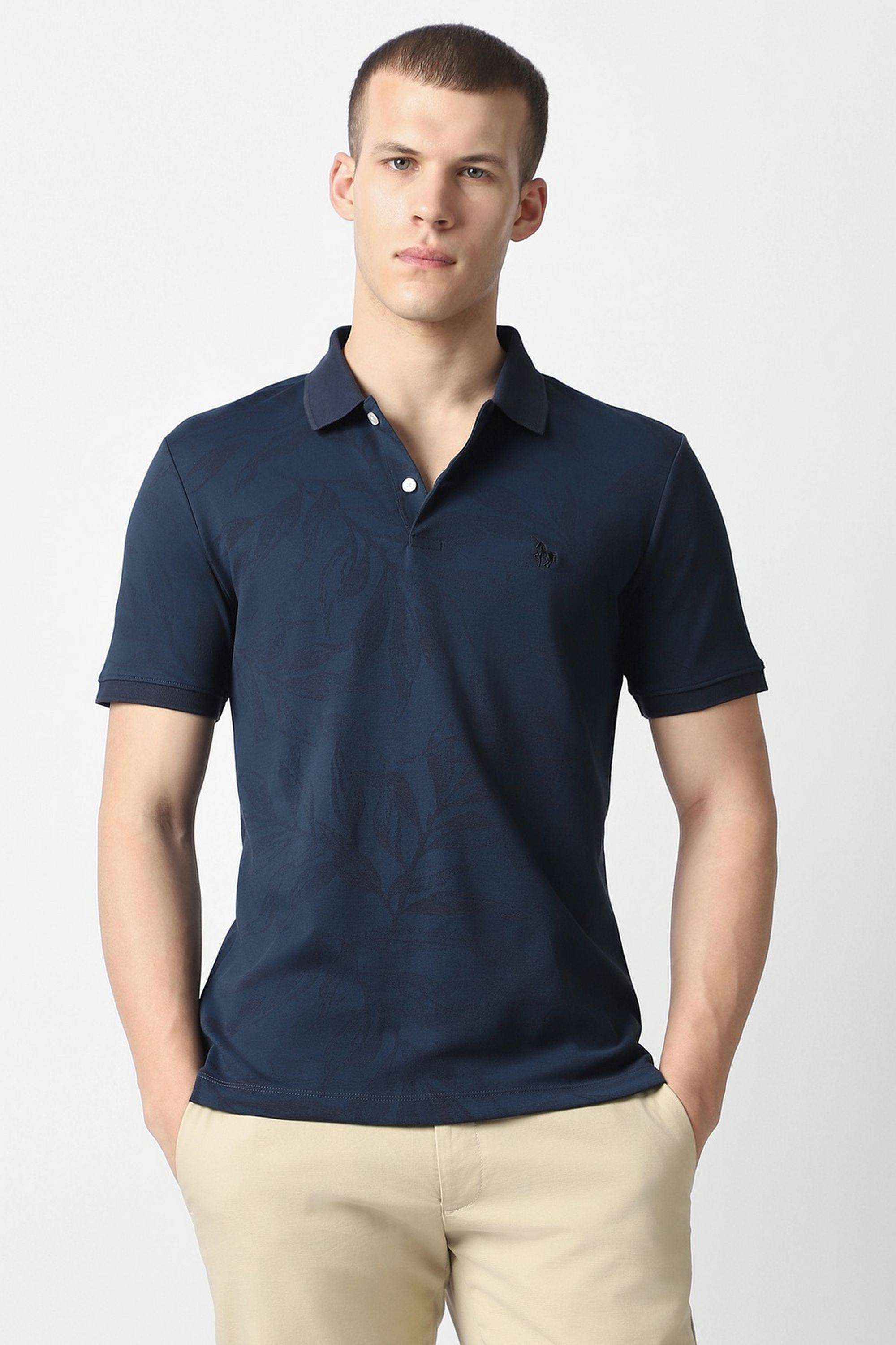 Solid-Polyester-Cotton-Polo-Men-s-T-Shirt