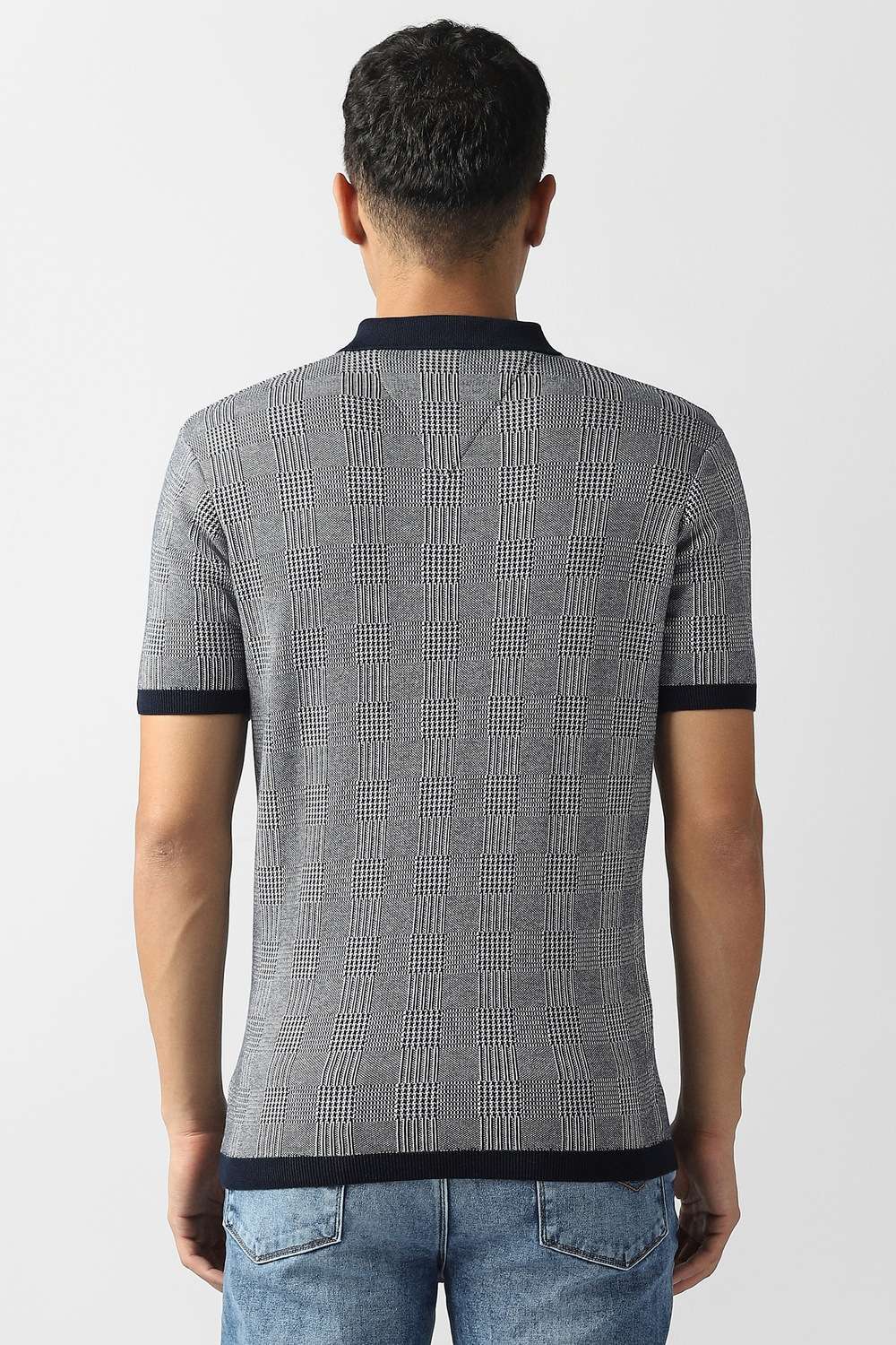 Textured-Cotton-Polo-Men-s-T-Shirt