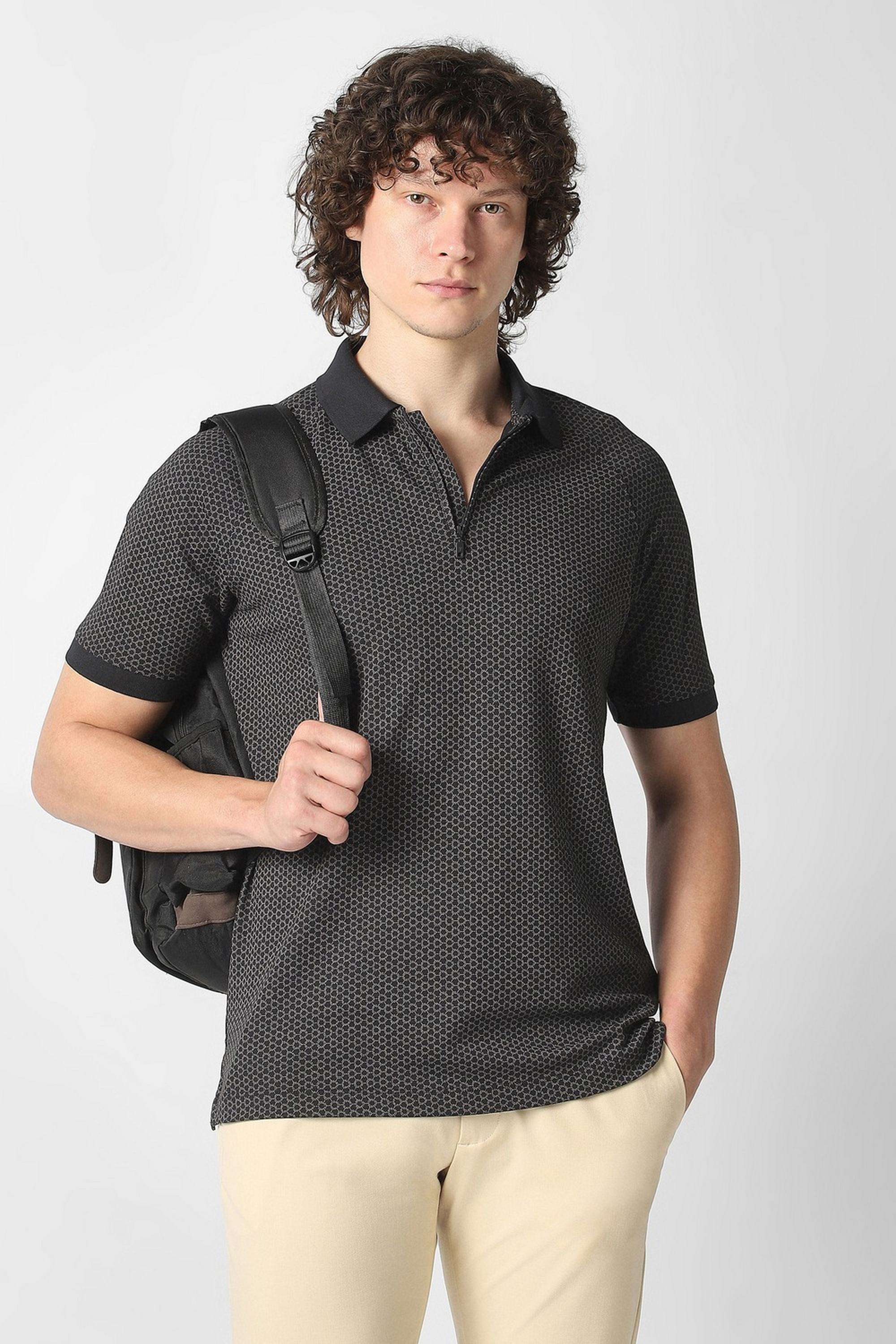 Printed-Polyester-Cotton-Polo-Men-s-T-Shirt