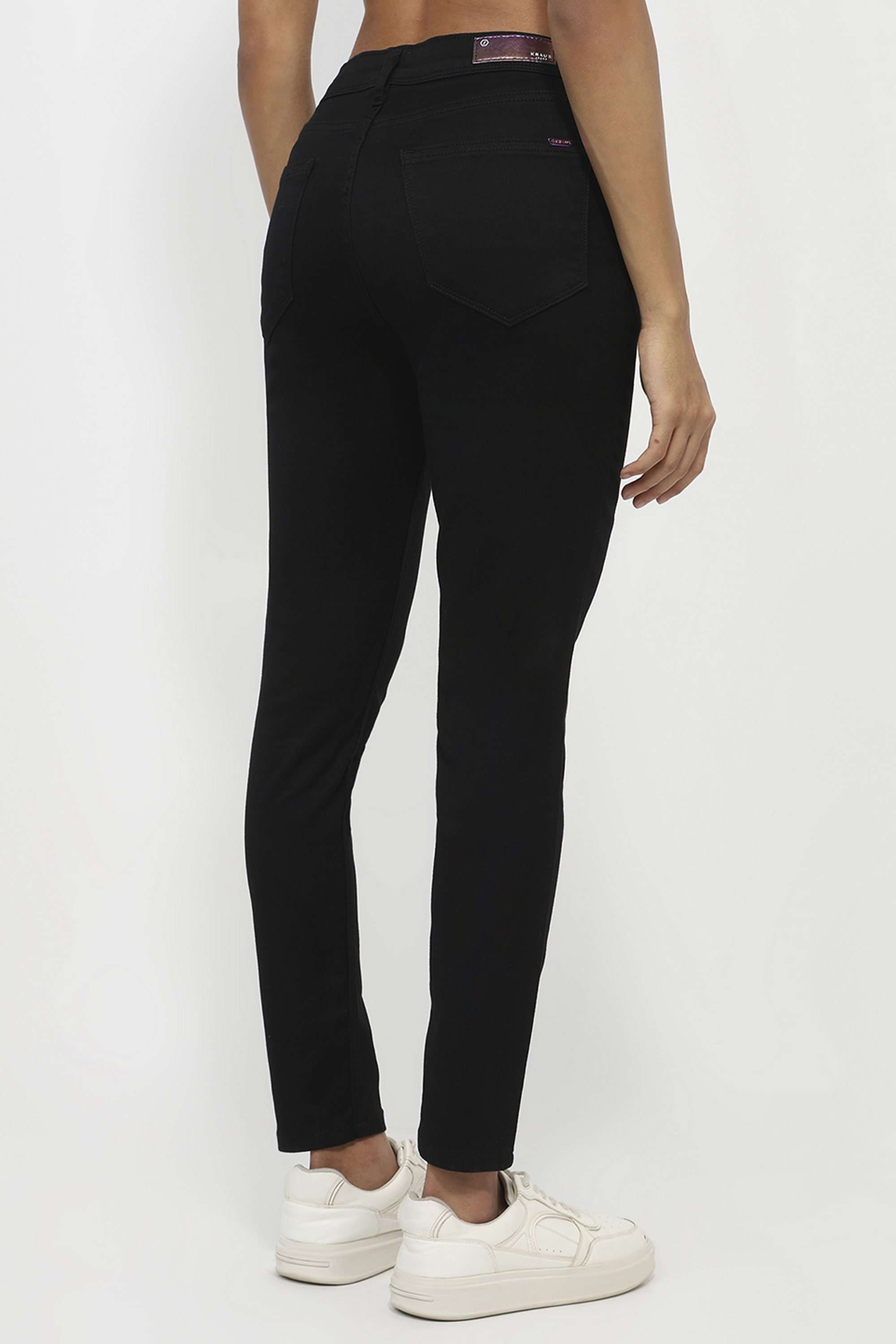 Solid-Skinny-Fit-Blended-Fabric-Women-s-Casual-Wear-Jeans