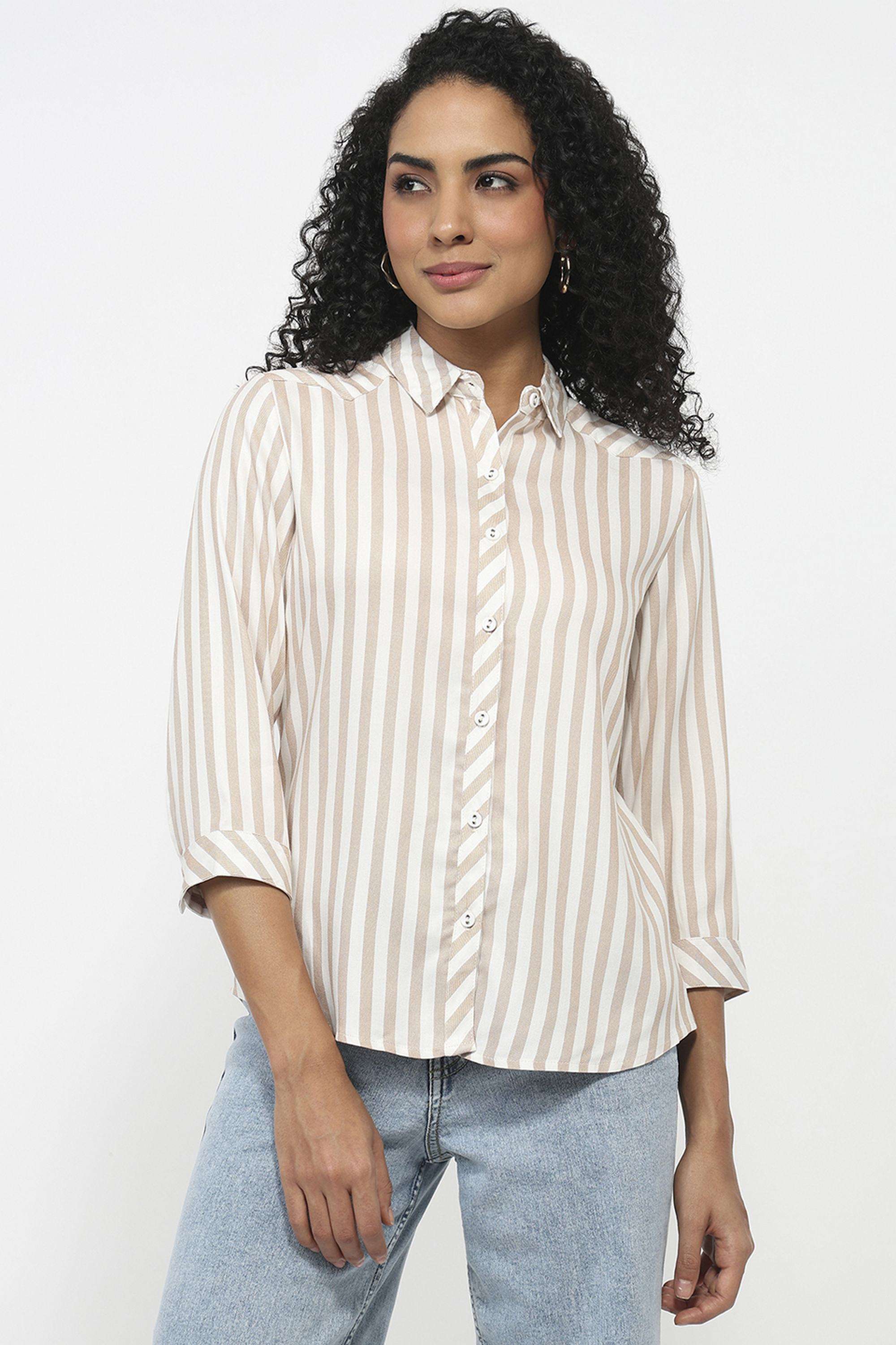 Stripes-Rayon-Women-s-Shirt
