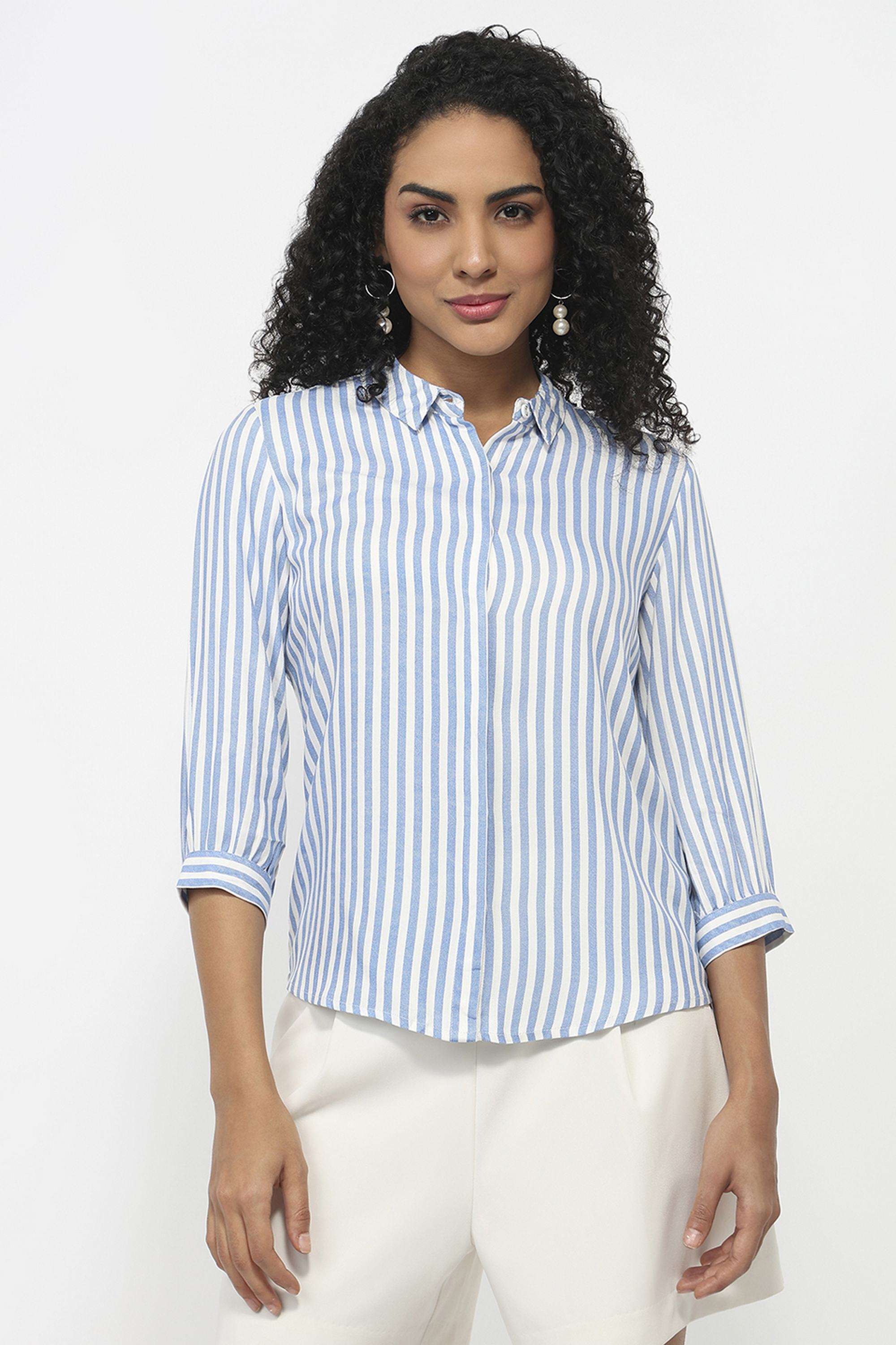 Stripes-Rayon-Women-s-Shirt