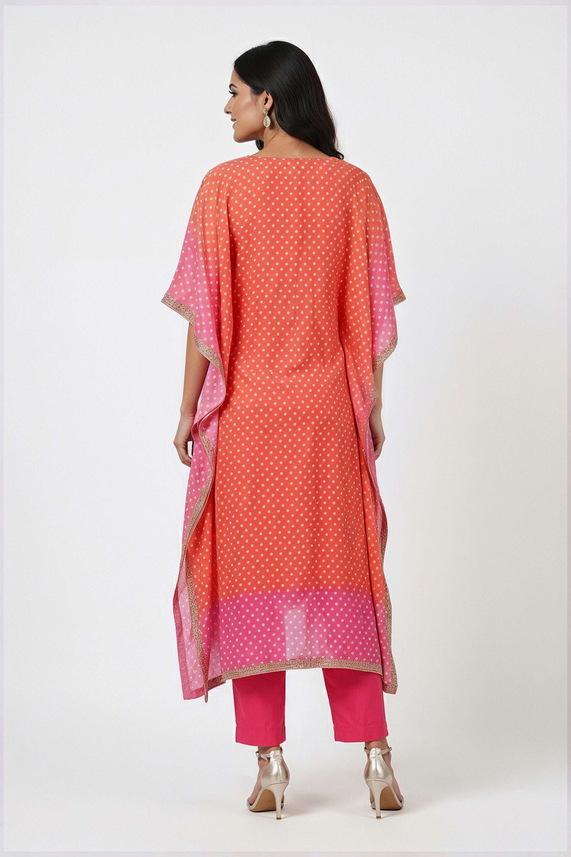 Printed-Polyester-Round-Neck-Women-Kaftan