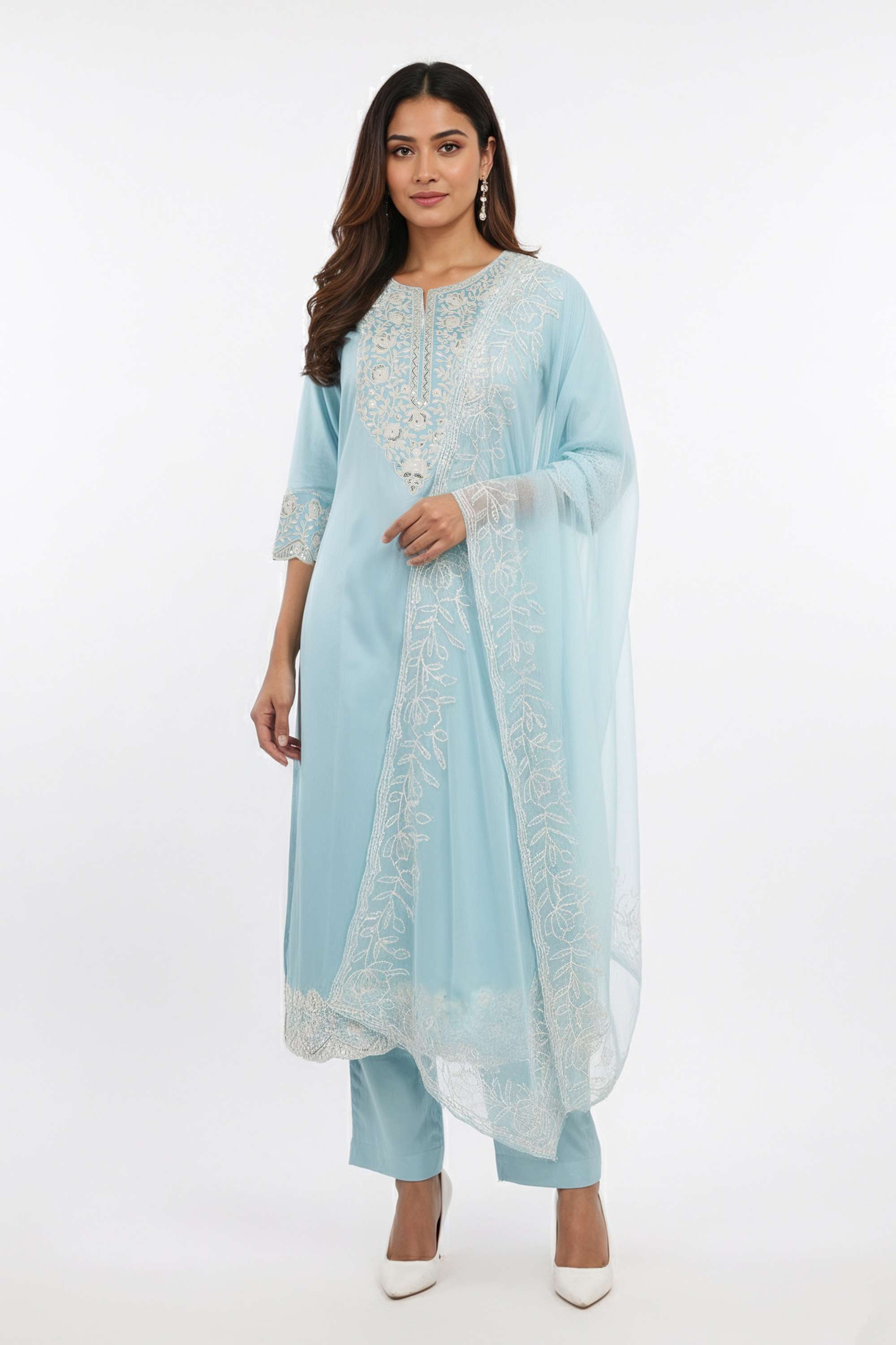 Embroidered-Blended-Fabric-Henley-Women-s-Casual-Wear-Kurta-Set