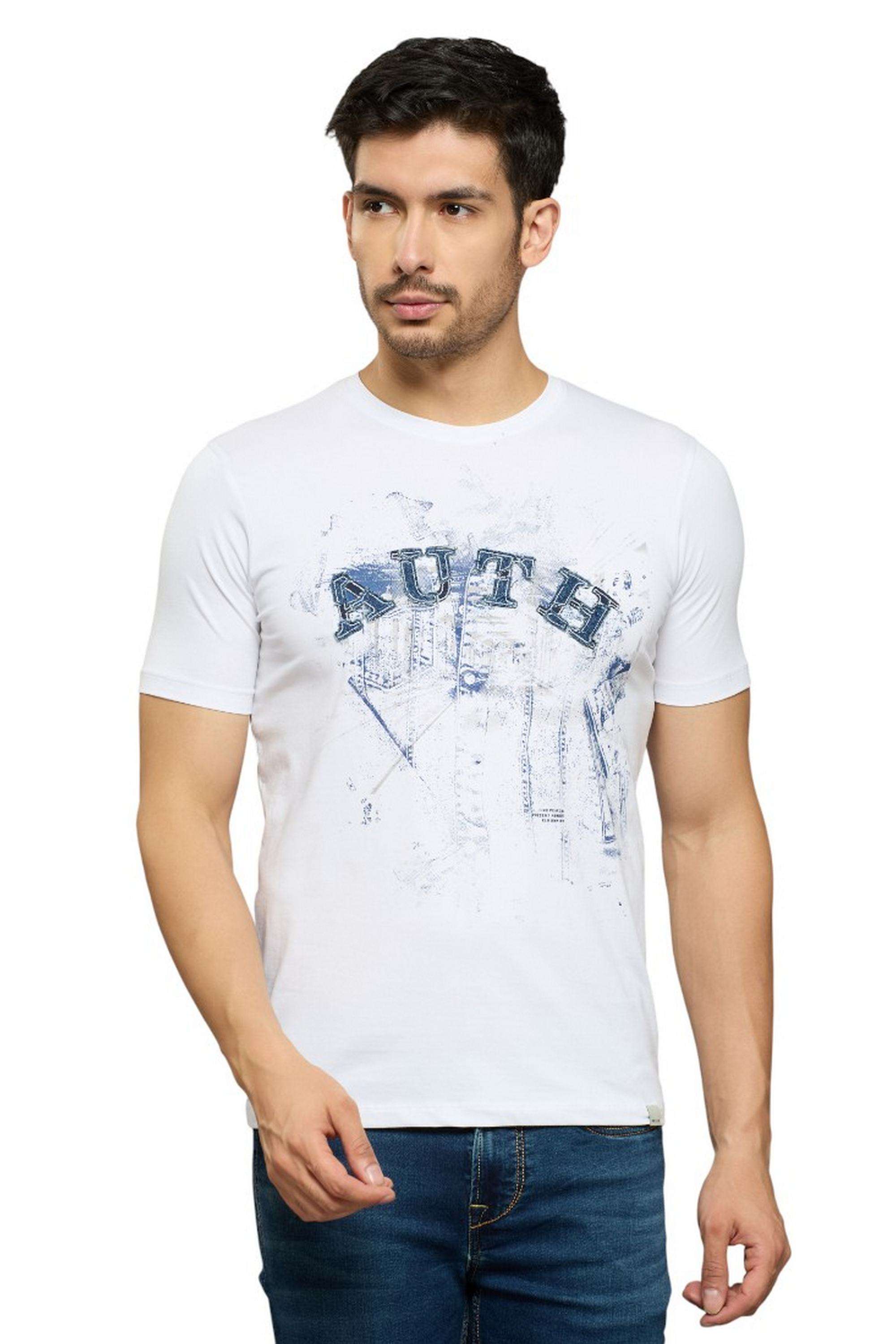 Printed-Blended-Fabric-Round-Neck-Men-s-T-Shirt