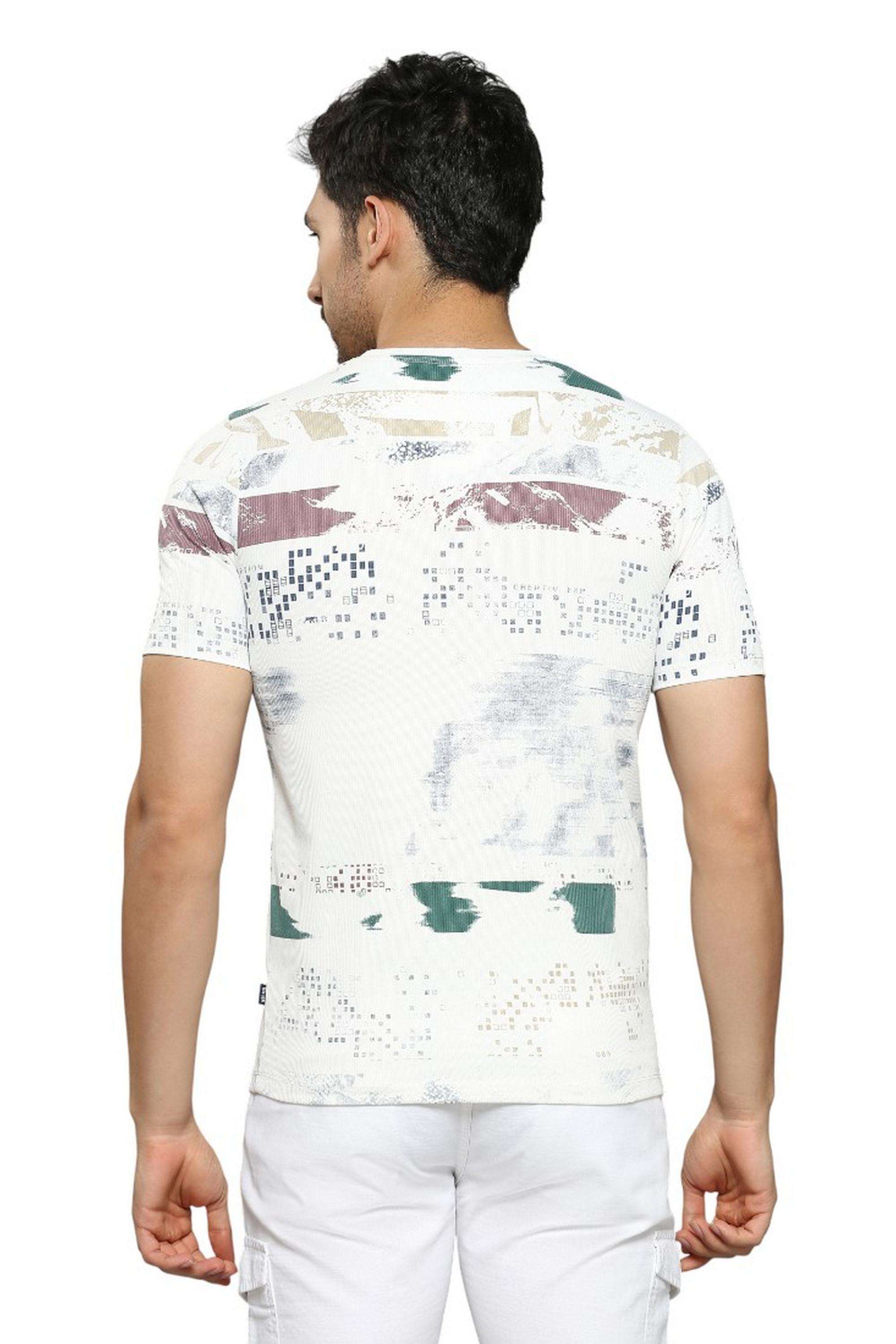 Printed-Blended-Fabric-Round-Neck-Men-s-T-Shirt