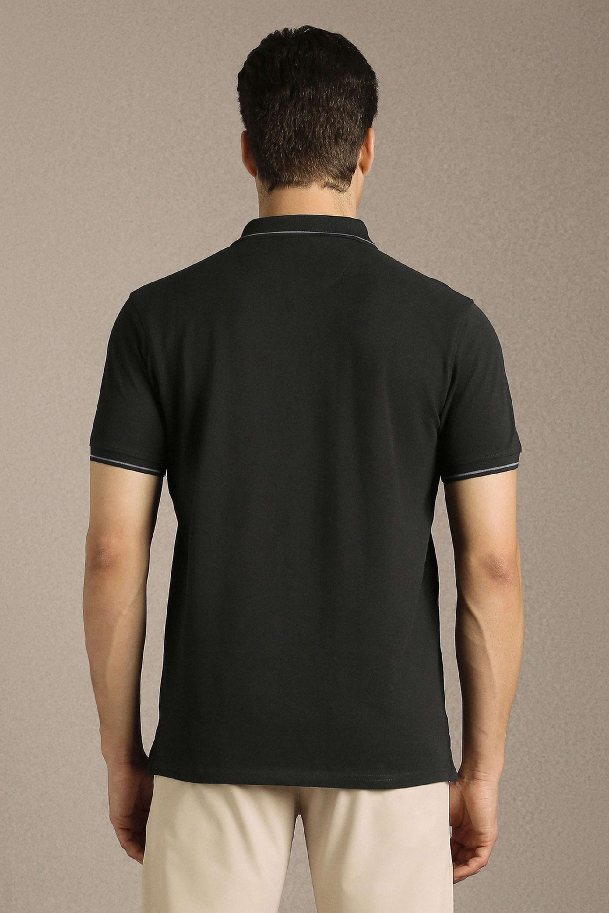 Solid-Cotton-Blend-Round-Neck-Men-s-T-Shirt