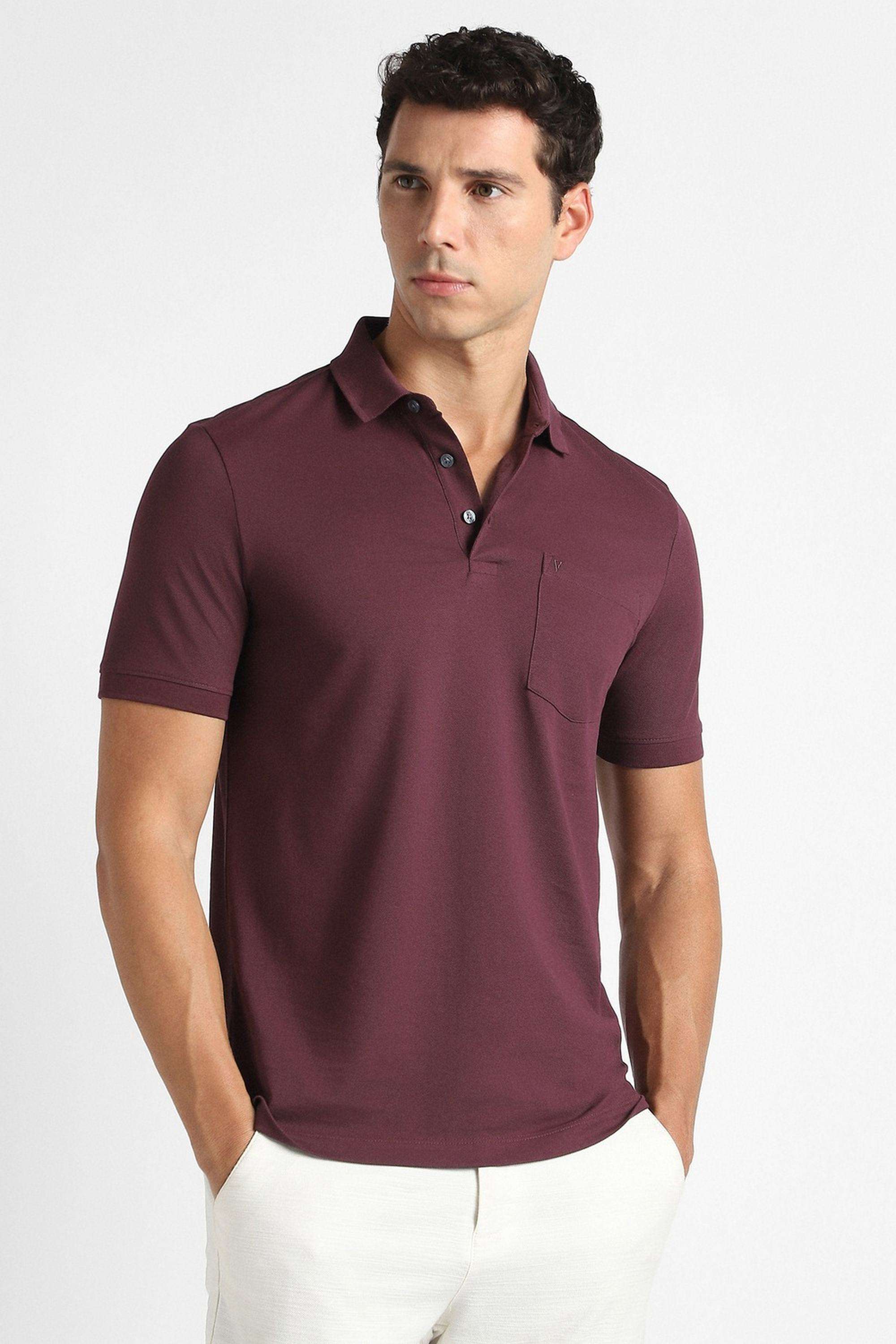 Solid-Polyester-Polo-Men-s-T-Shirt