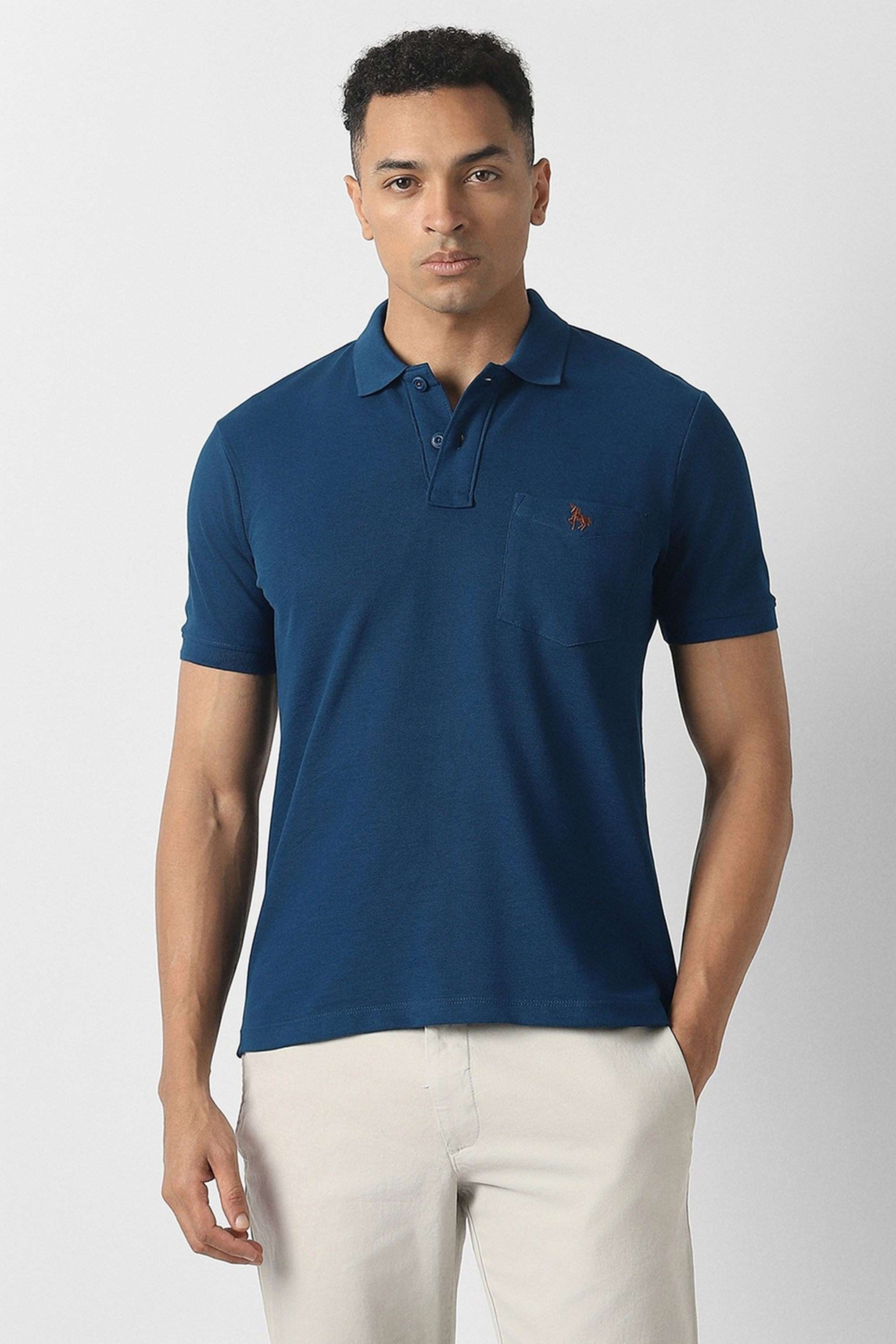 Solid-Cotton-Polo-Men-s-T-Shirt