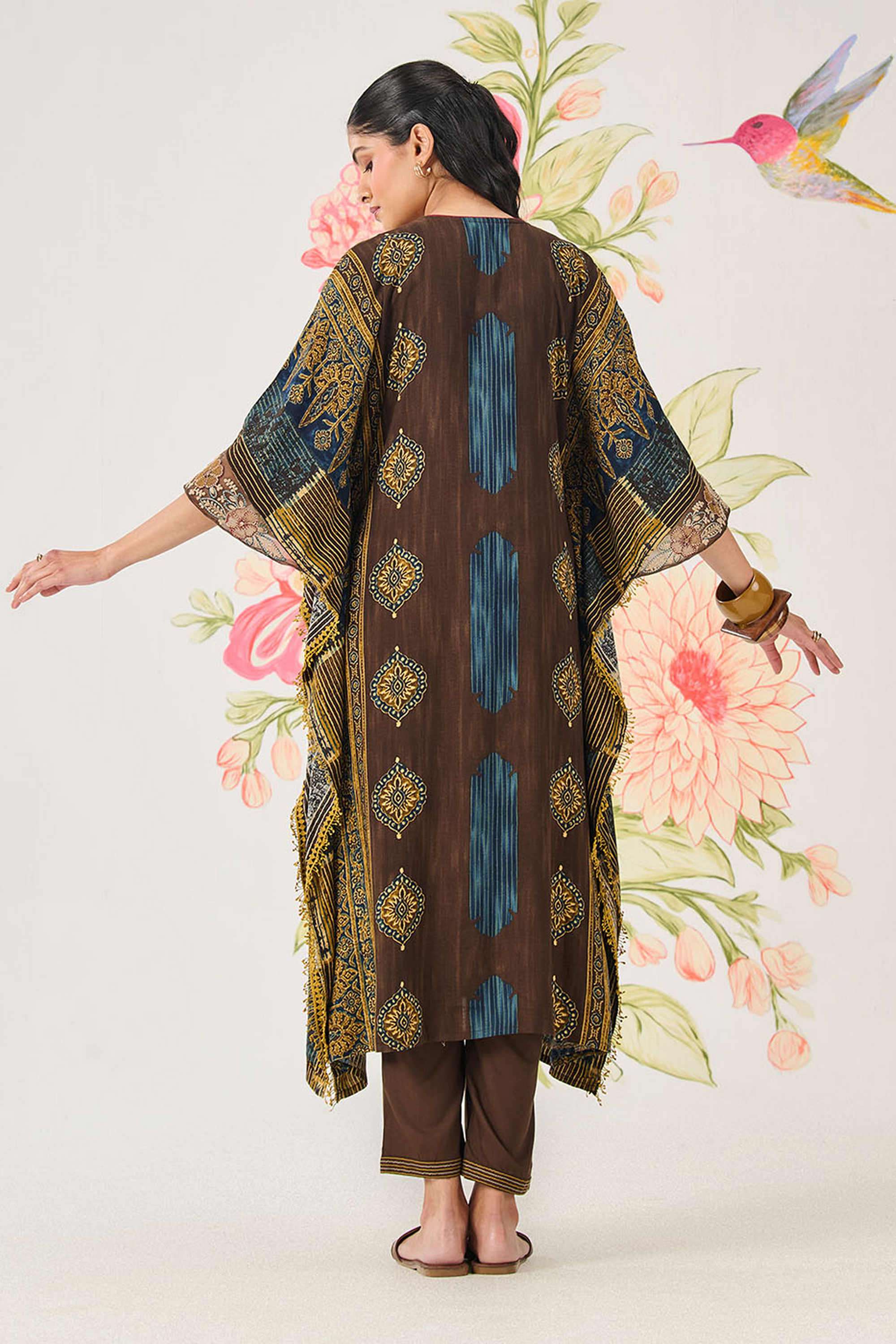 Printed-Cotton-V-Neck-Women-Kurta-with-Pant