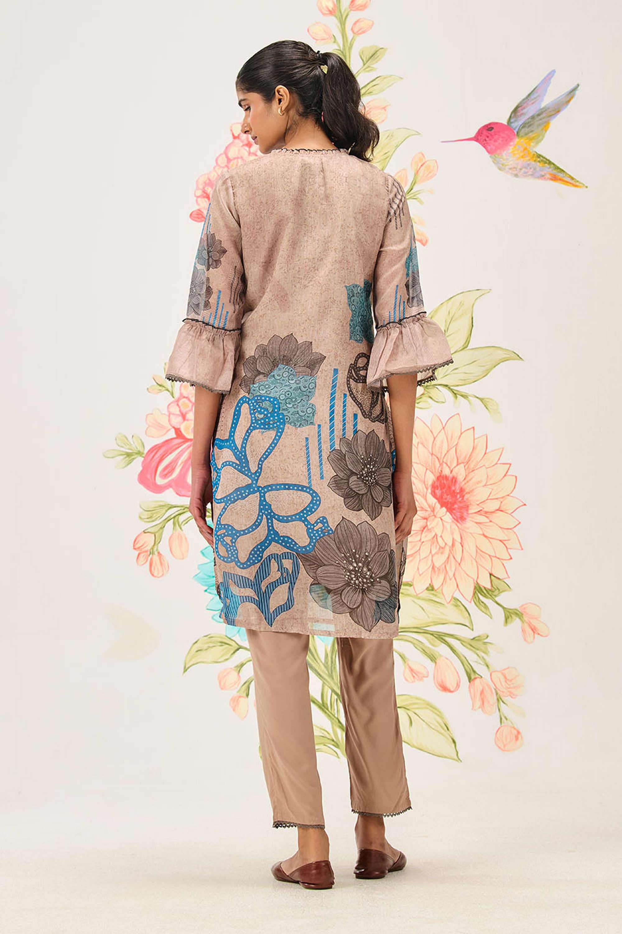 Printed-Cotton-V-Neck-Women-Kurta-with-Pant-and-Dupatta