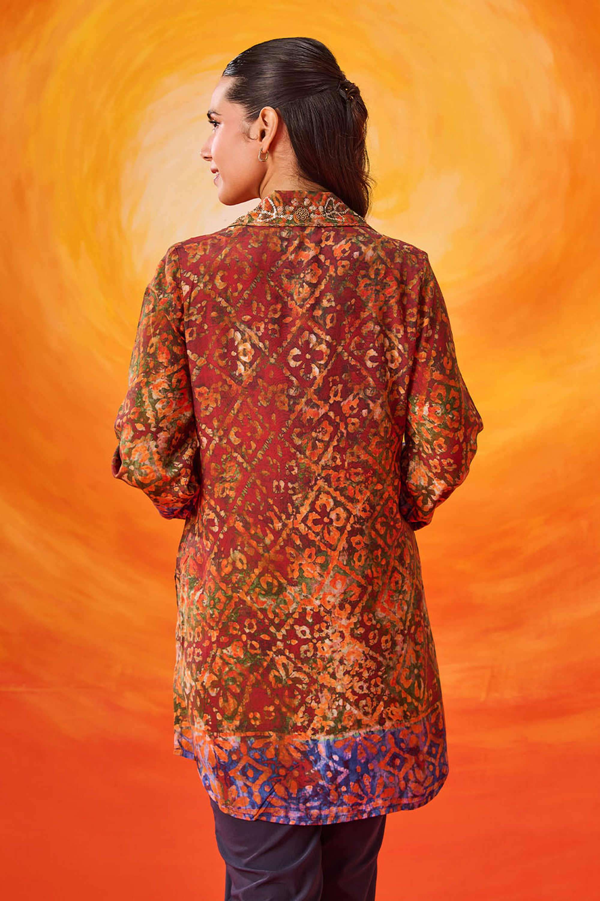 Printed-Classic-Collar-Cotton-Women-s-Casual-Wear-Shirt