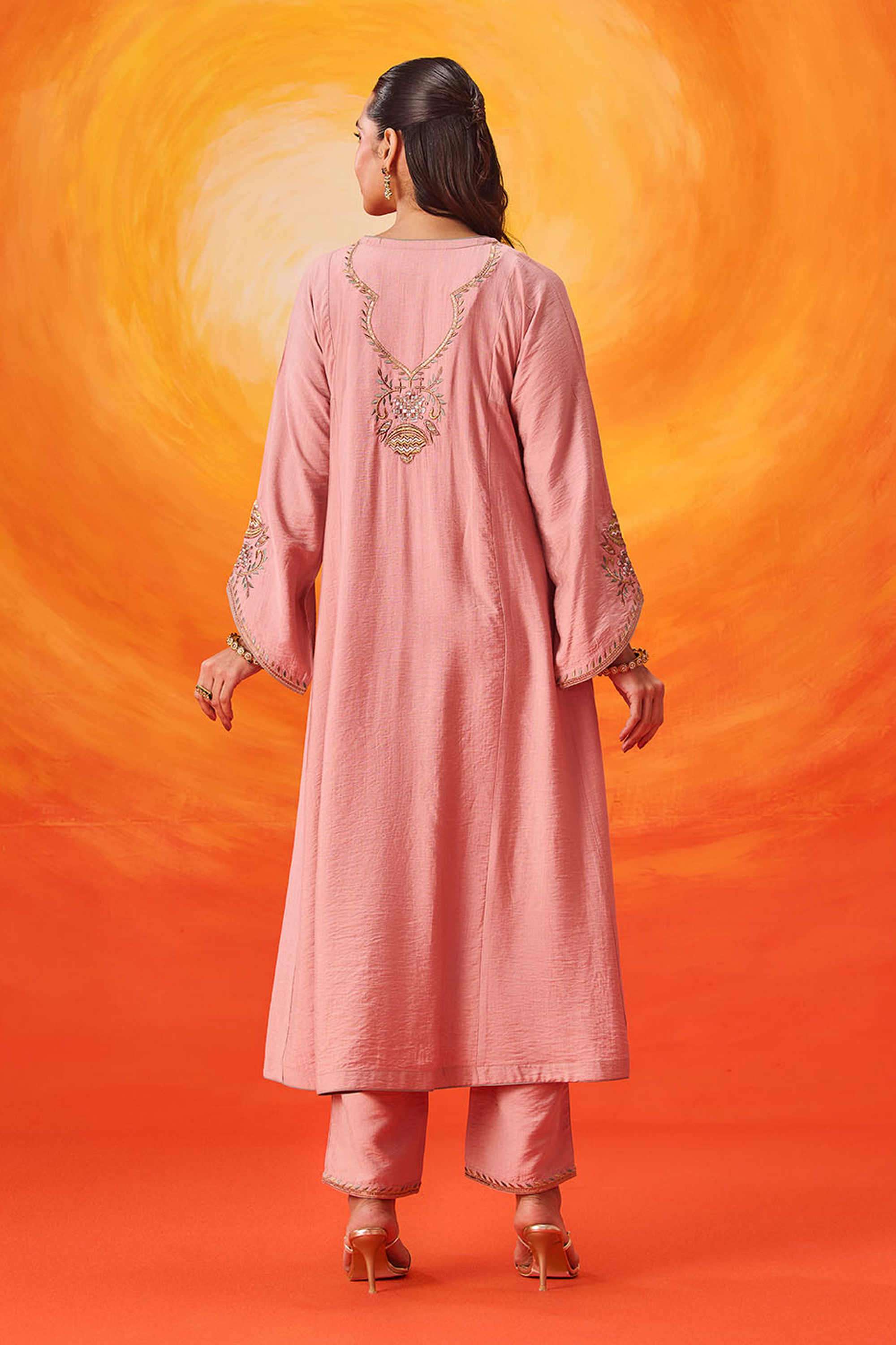 Embroidered-Cotton-Round-Neck-Women-Kurta-with-Pant-and-Dupatta