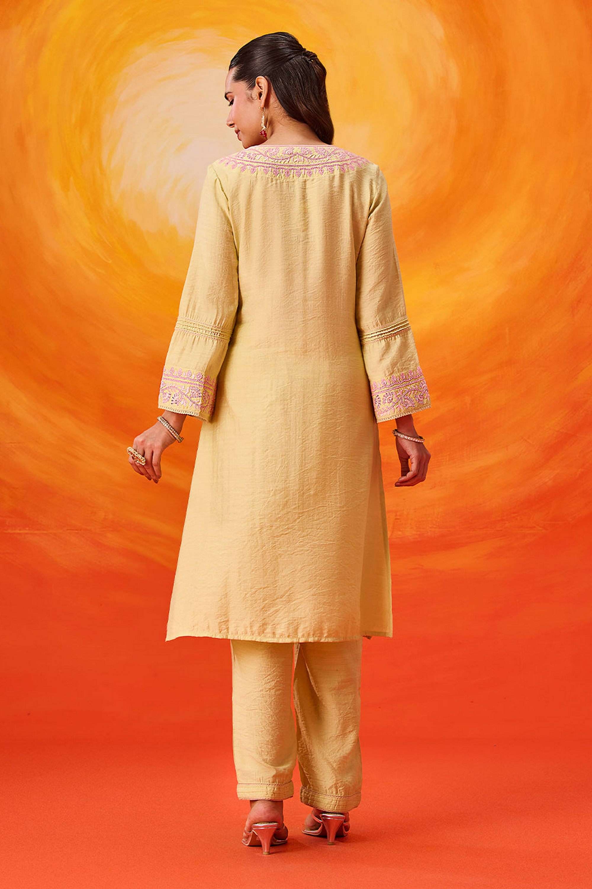 Embroidered-Cotton-Round-Neck-Women-Kurta-with-Pant-and-Dupatta