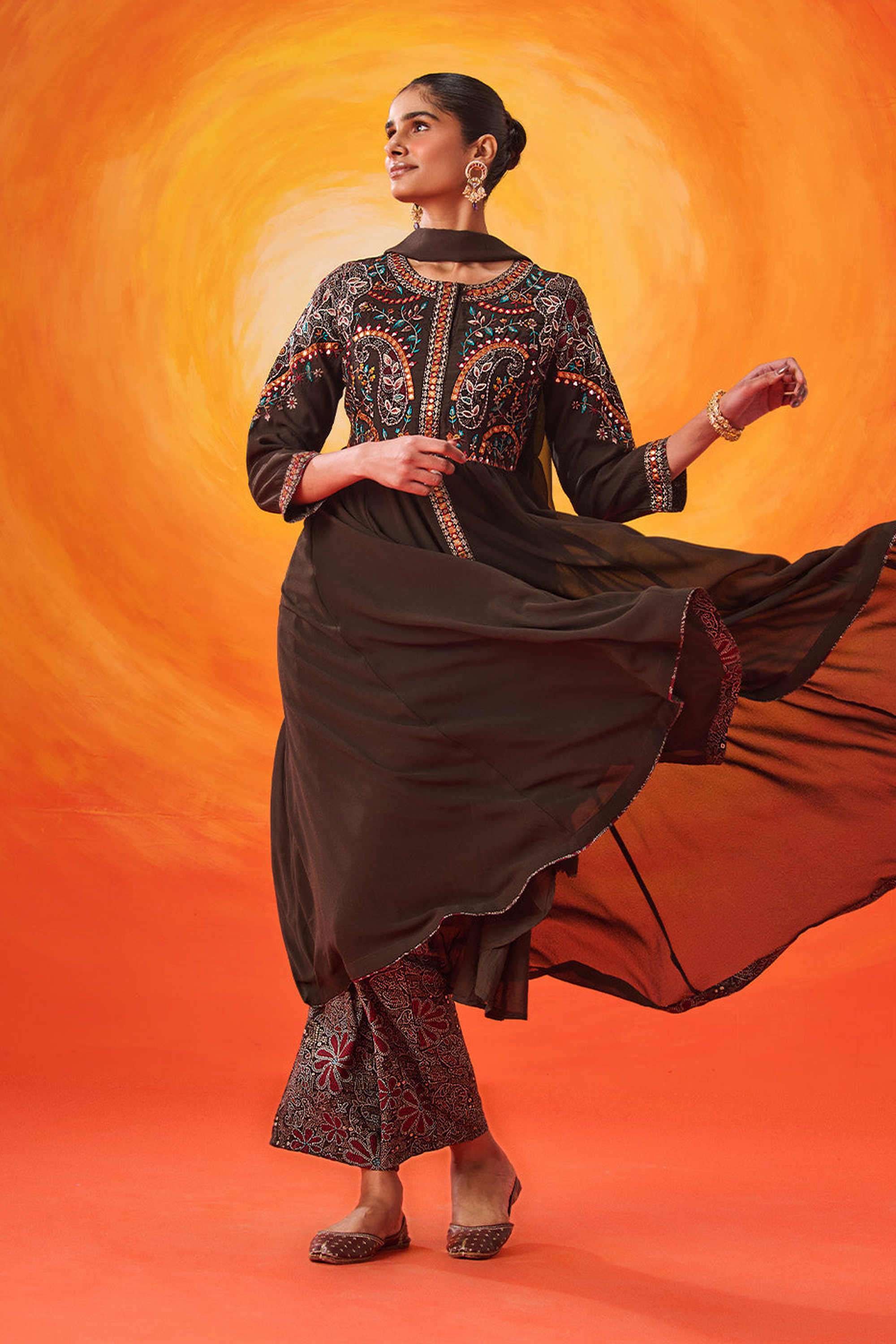 Embroidered-Cotton-Round-Neck-Women-Kurta-with-Pant-and-Dupatta