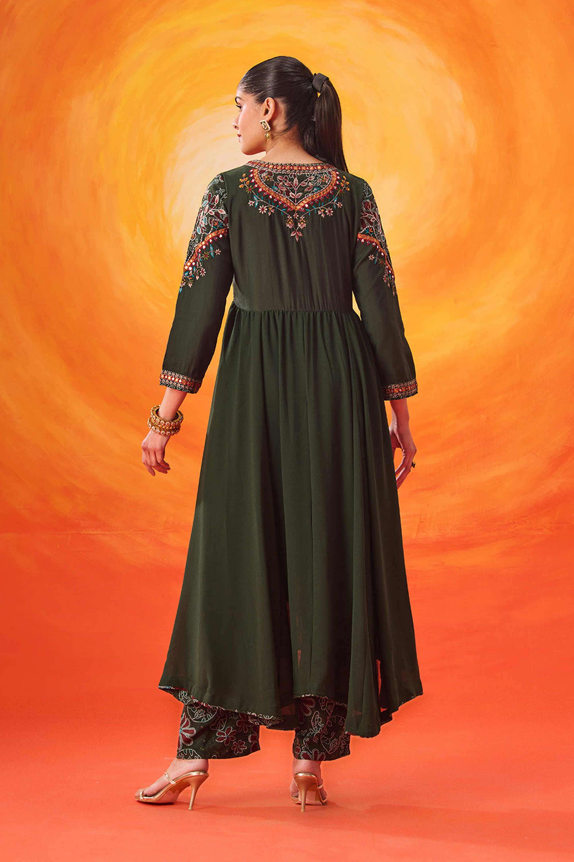 Embroidered-Cotton-Round-Neck-Women-Kurta-with-Pant-and-Dupatta
