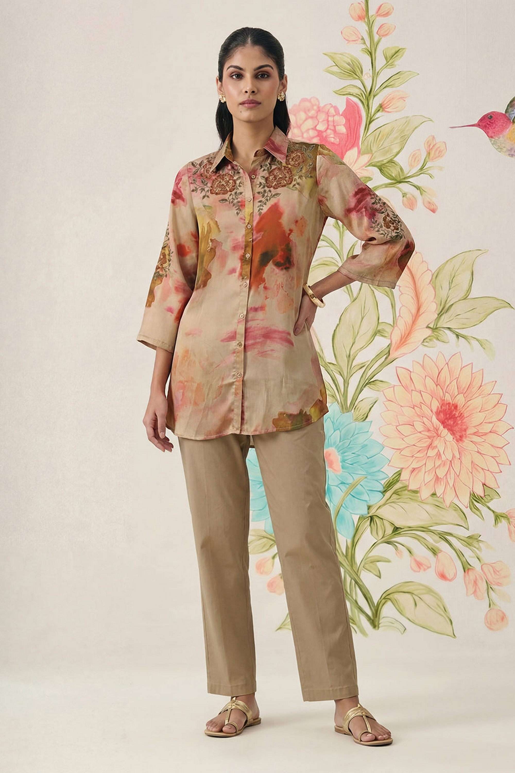 Solid-Cotton-Women-s-Casual-Wear-Shirt