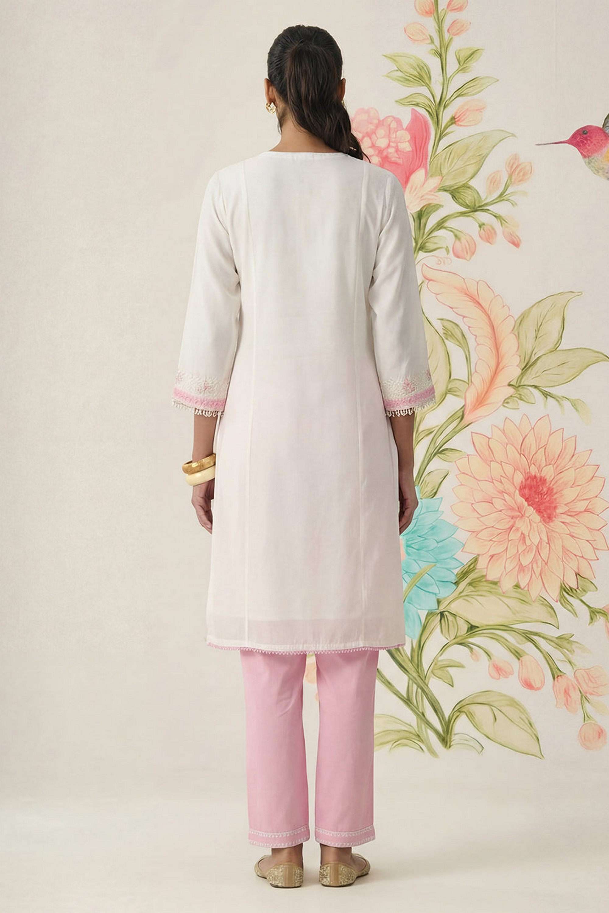 Embroidered-Cotton-V-Neck-Women-Kurta-with-Pant-and-Dupatta