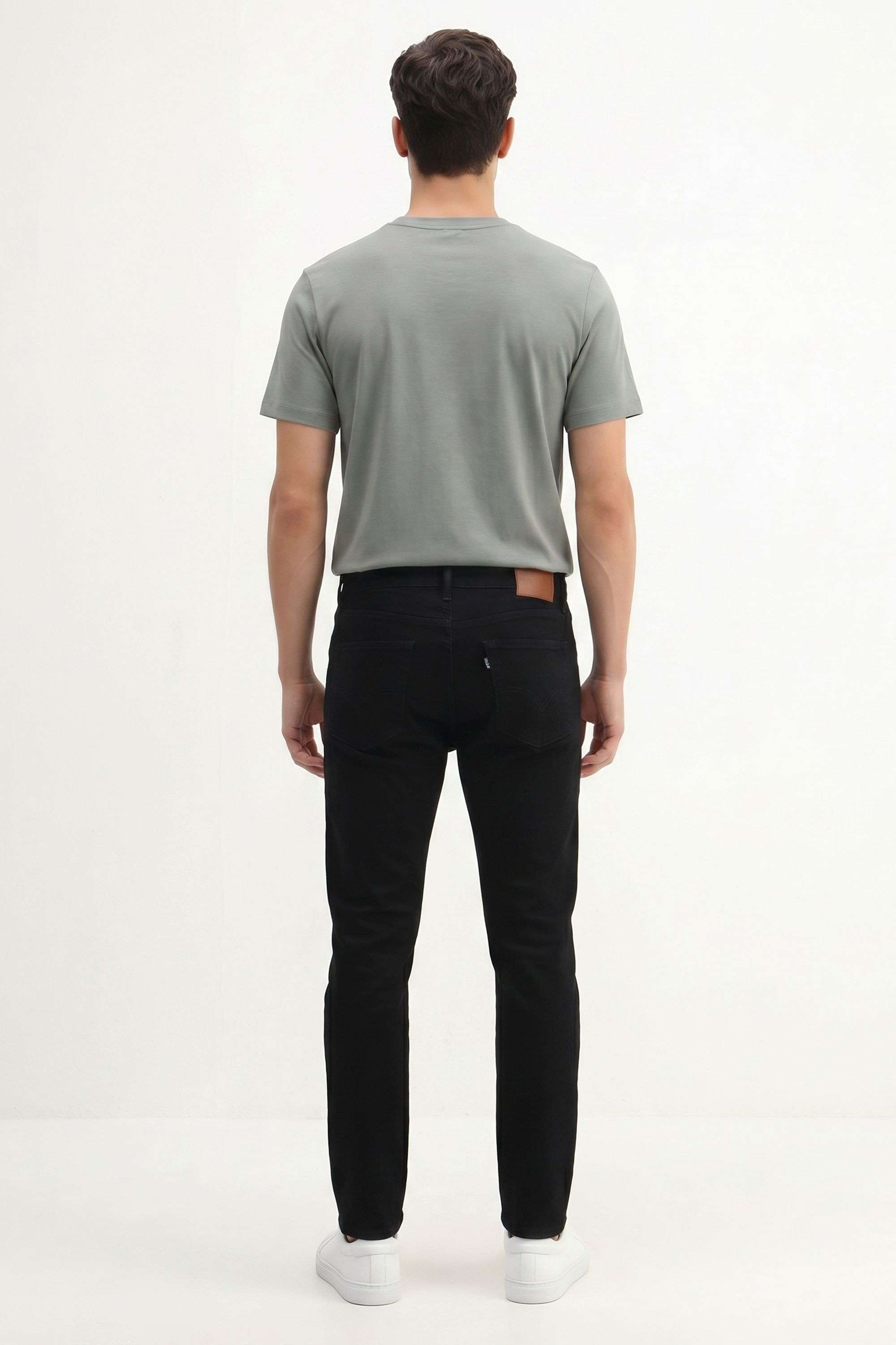 Solid-Blended-Fabric-Regular-Fit-Men-s-T-Shirt