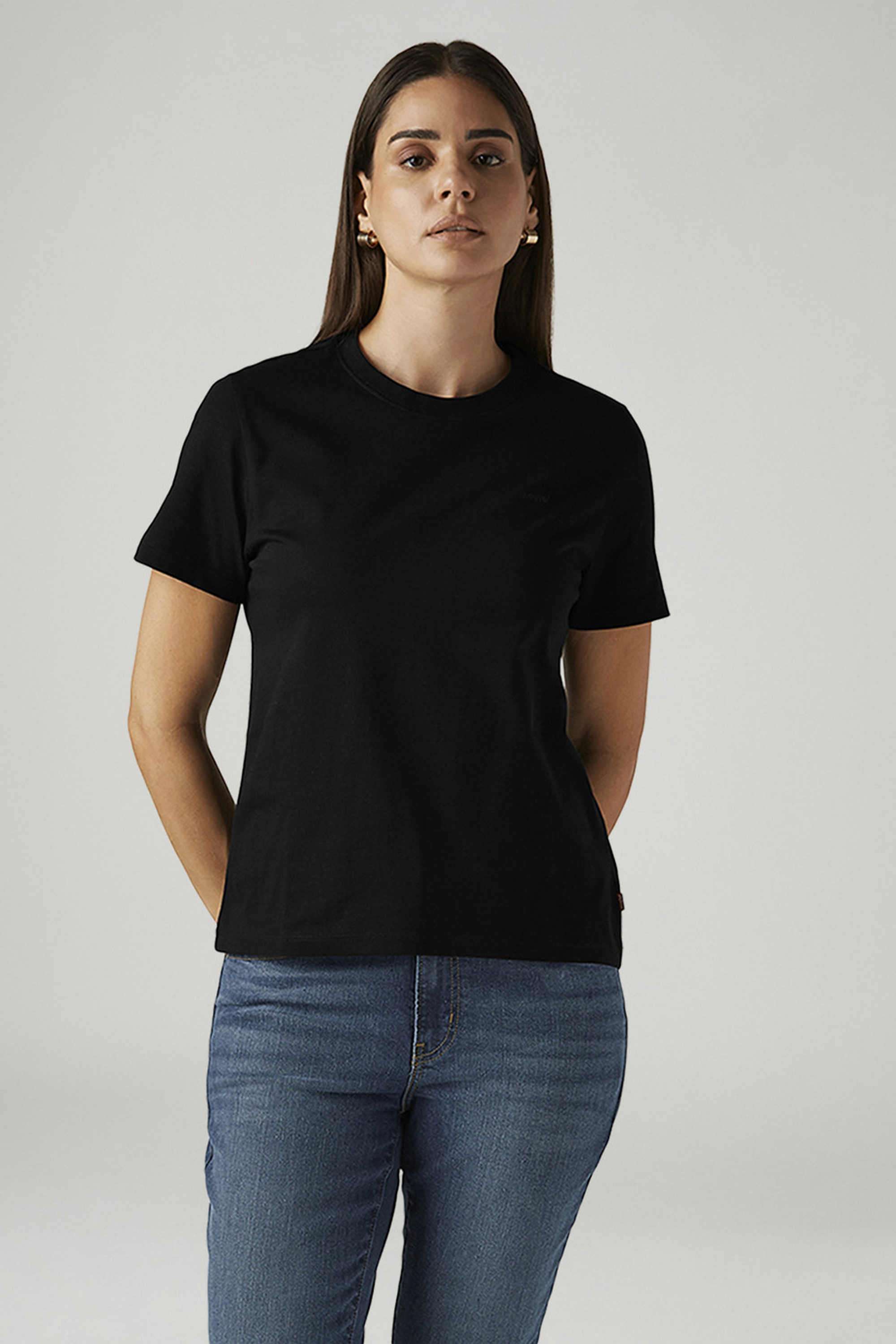 Solid Cotton Round Neck Women's T-Shirt-image-10