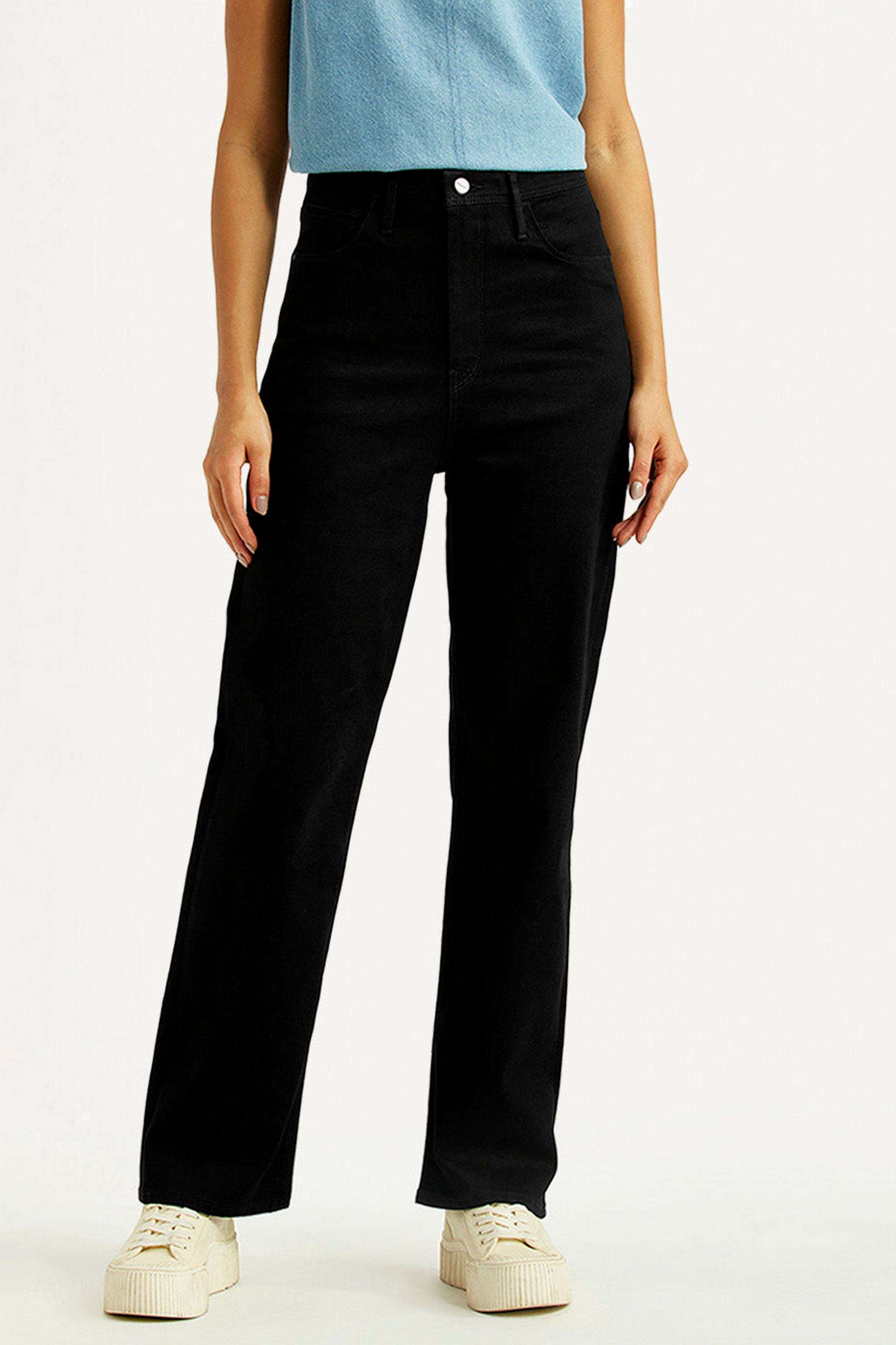 Solid-Straight-Fit-Cotton-Women-s-Casual-Wear-Jeans