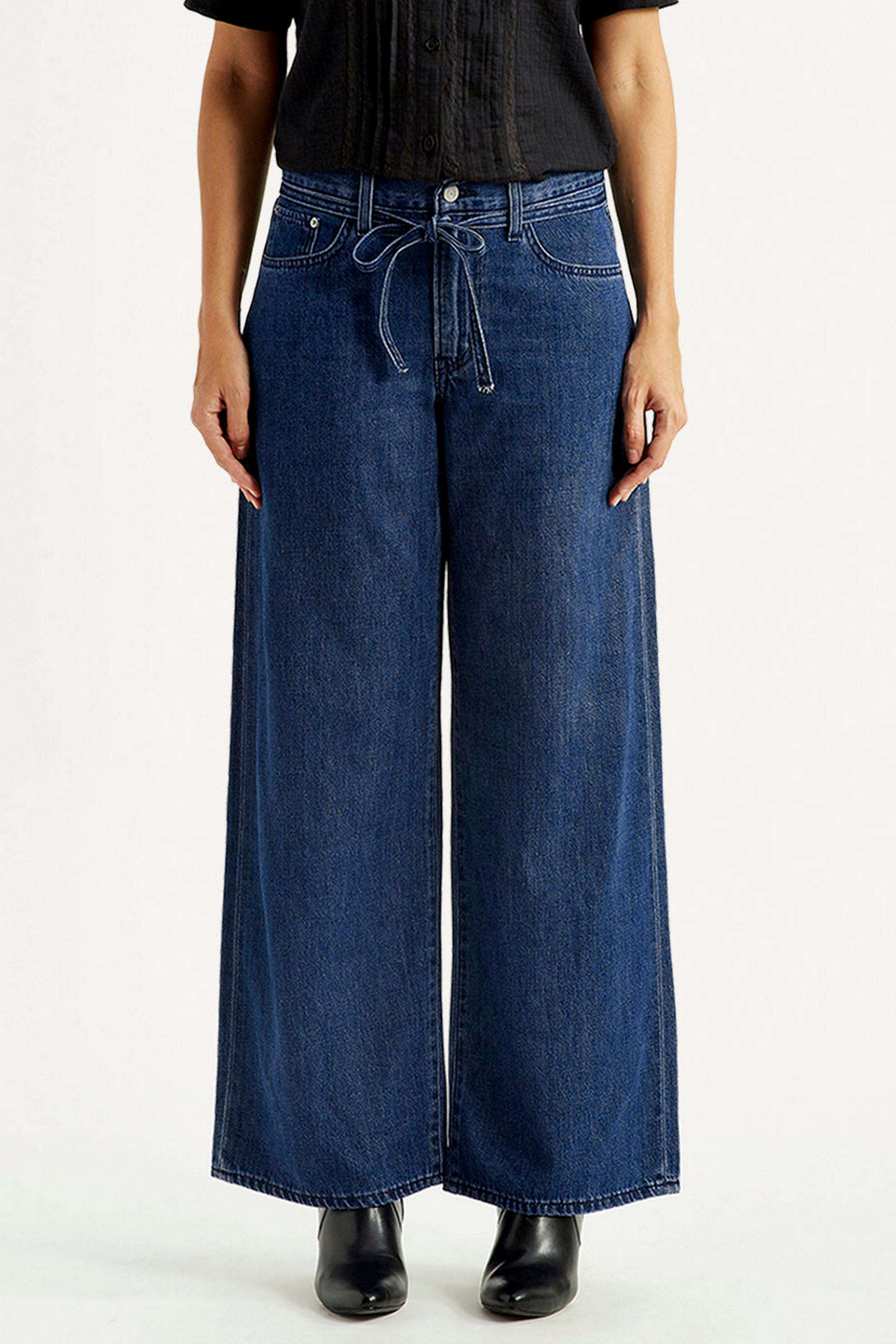 Solid-Relaxed-Fit-Cotton-Women-s-Casual-Wear-Jeans