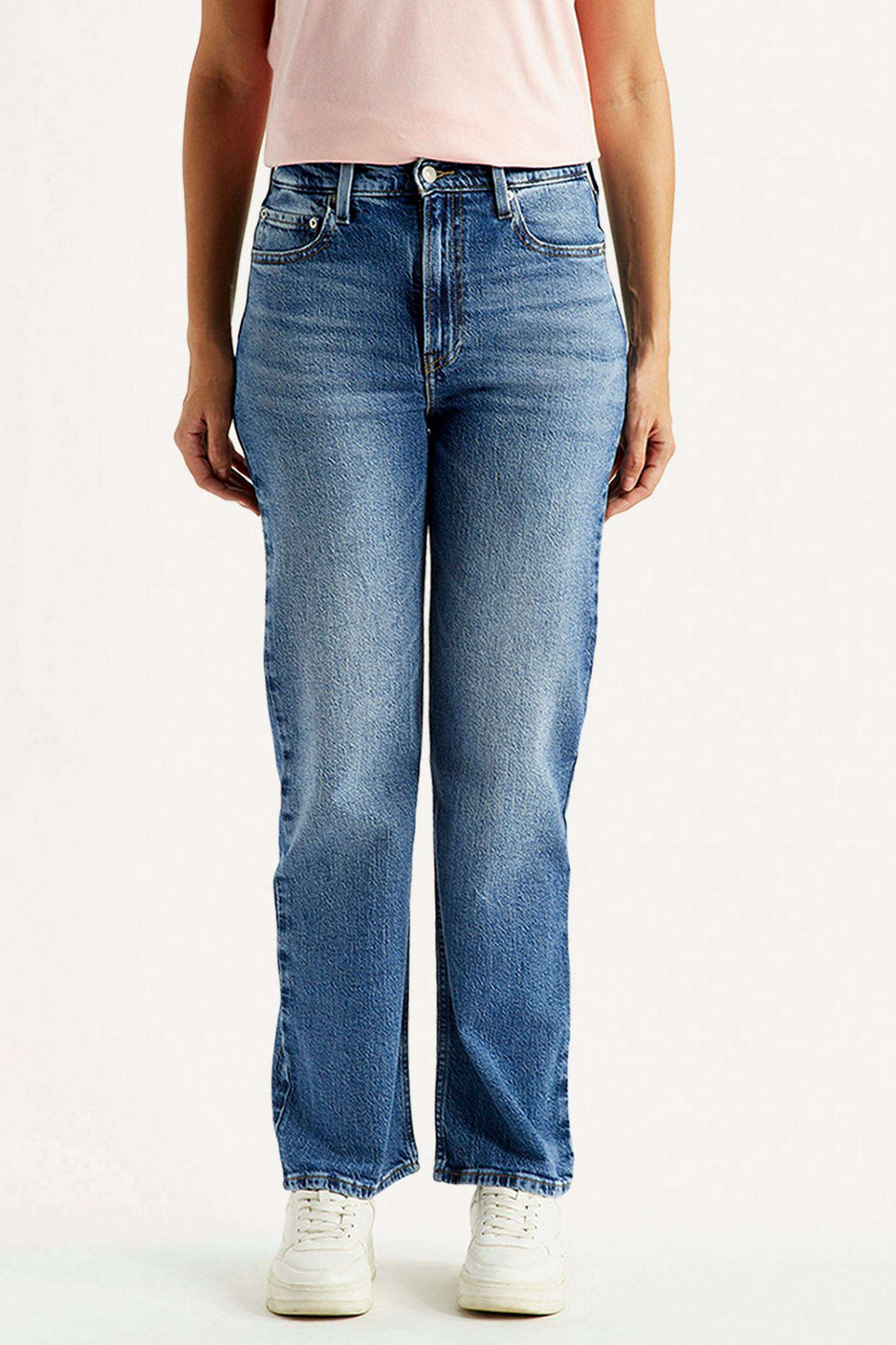 Solid-Straight-Fit-Cotton-Women-s-Casual-Wear-Jeans