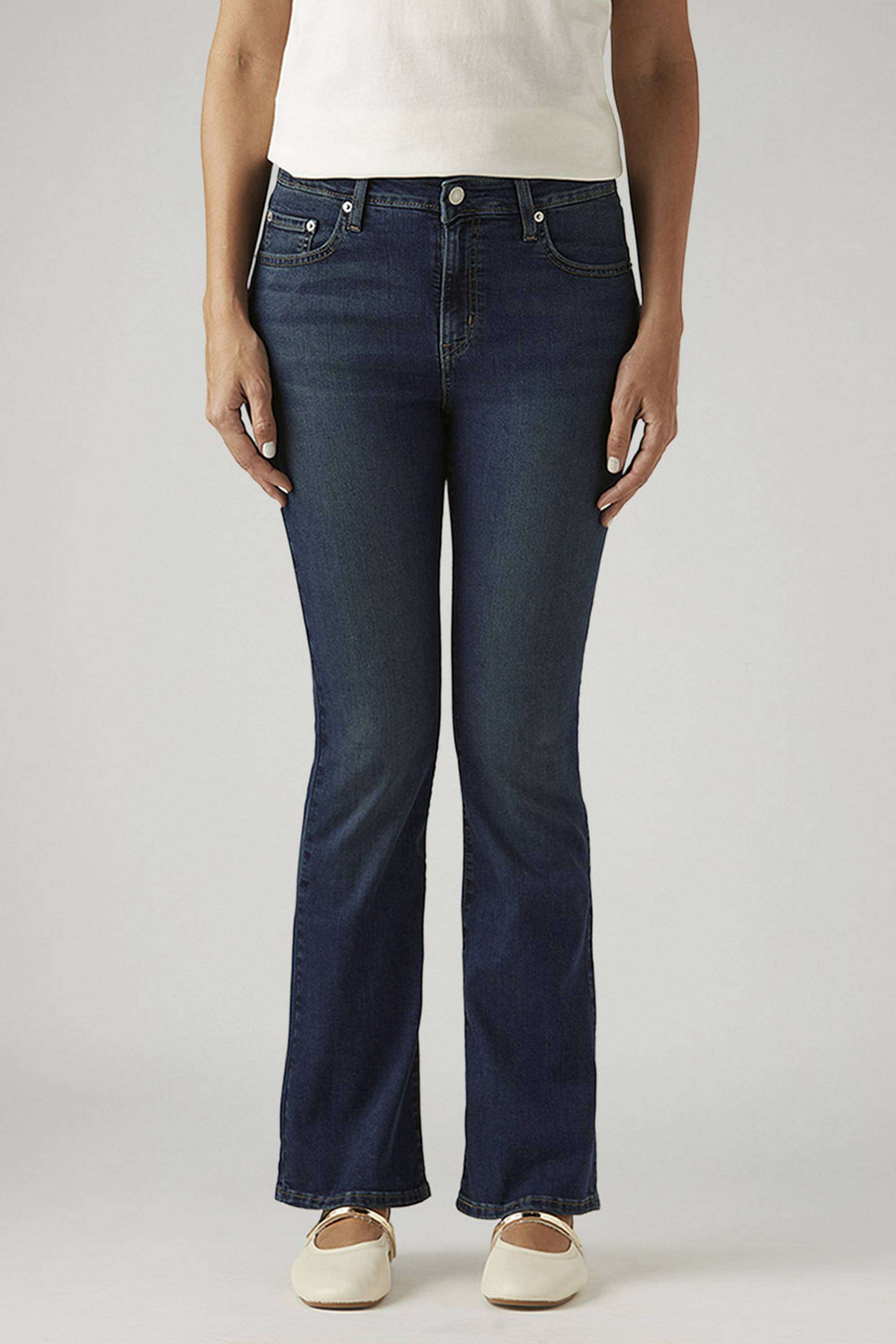 Solid-Relaxed-Fit-Cotton-Women-s-Casual-Wear-Jeans