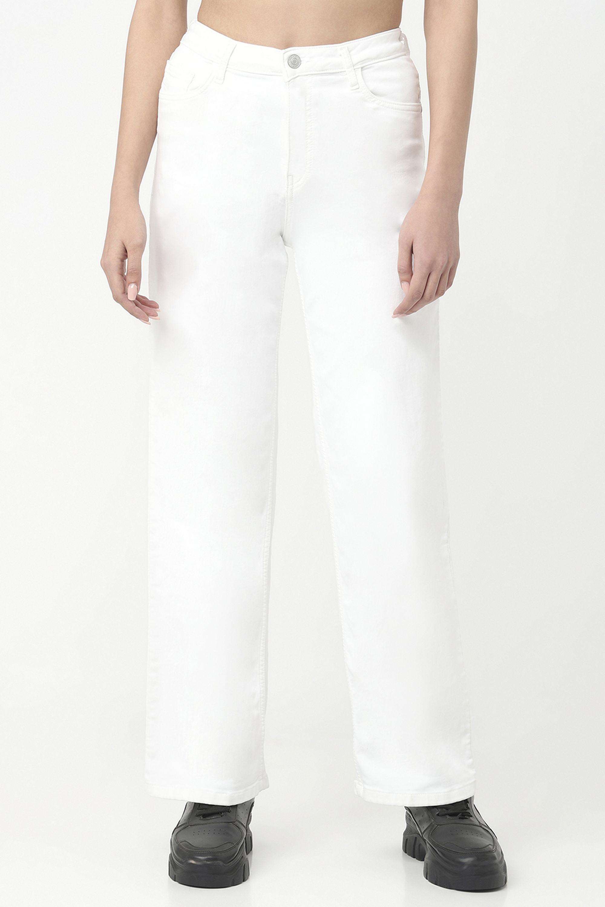 Solid-Relaxed-Fit-Blended-Fabric-Women-s-Casual-Wear-Jeans