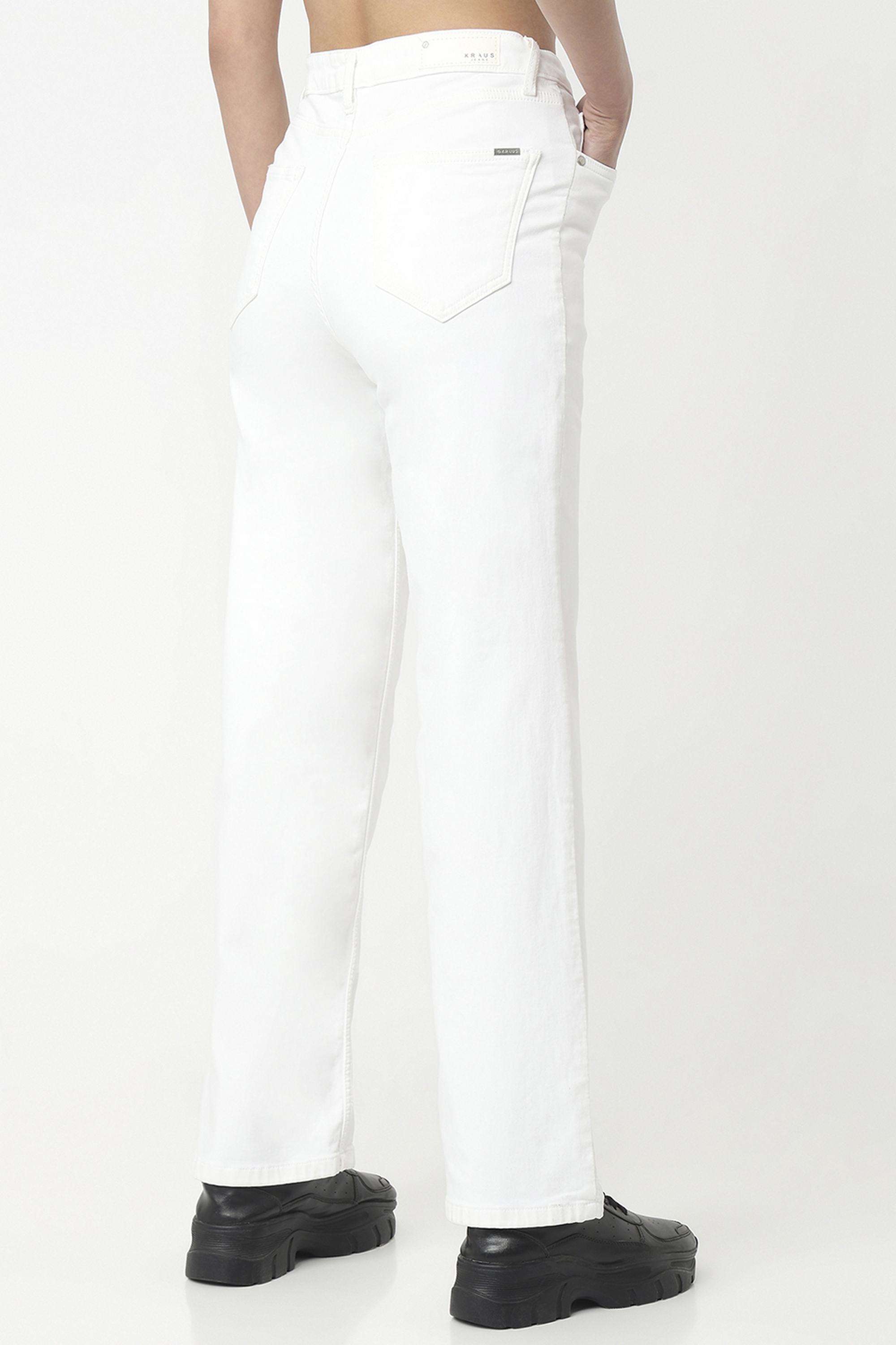 Solid-Relaxed-Fit-Blended-Fabric-Women-s-Casual-Wear-Jeans
