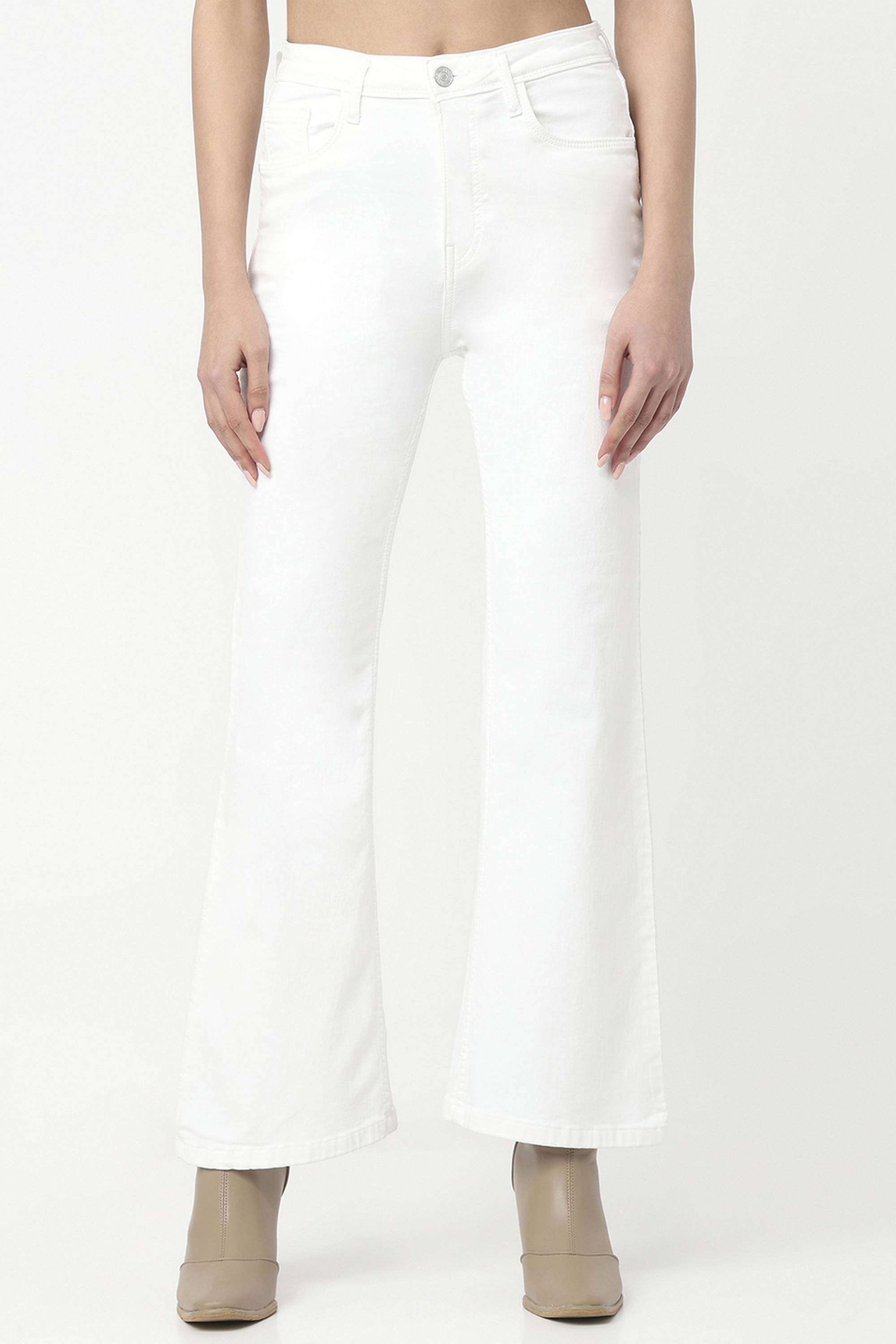 Solid-Relaxed-Fit-Blended-Fabric-Women-s-Casual-Wear-Jeans