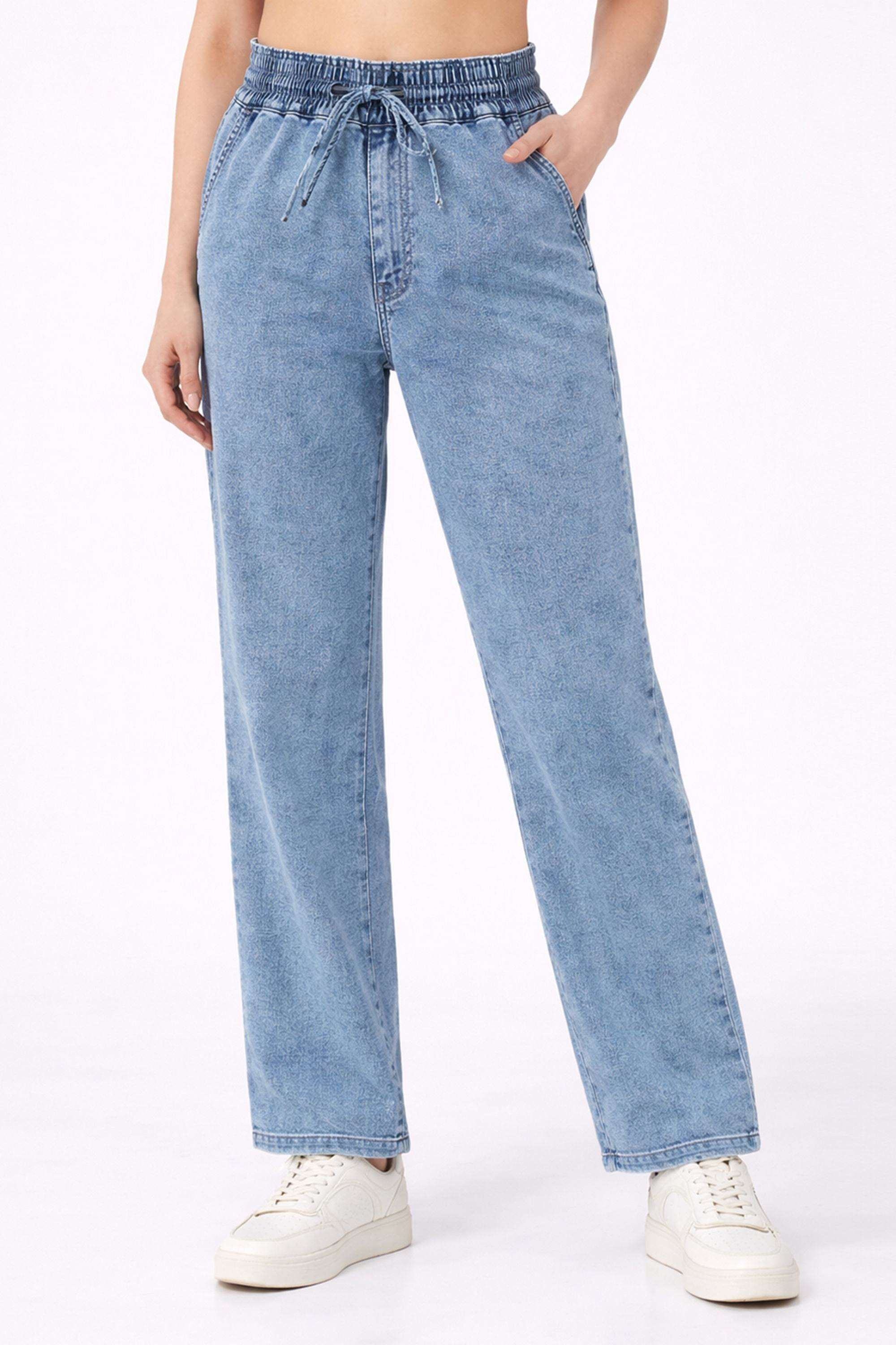 Solid-Regular-Fit-Cotton-Blend-Women-s-Casual-Wear-Joggers