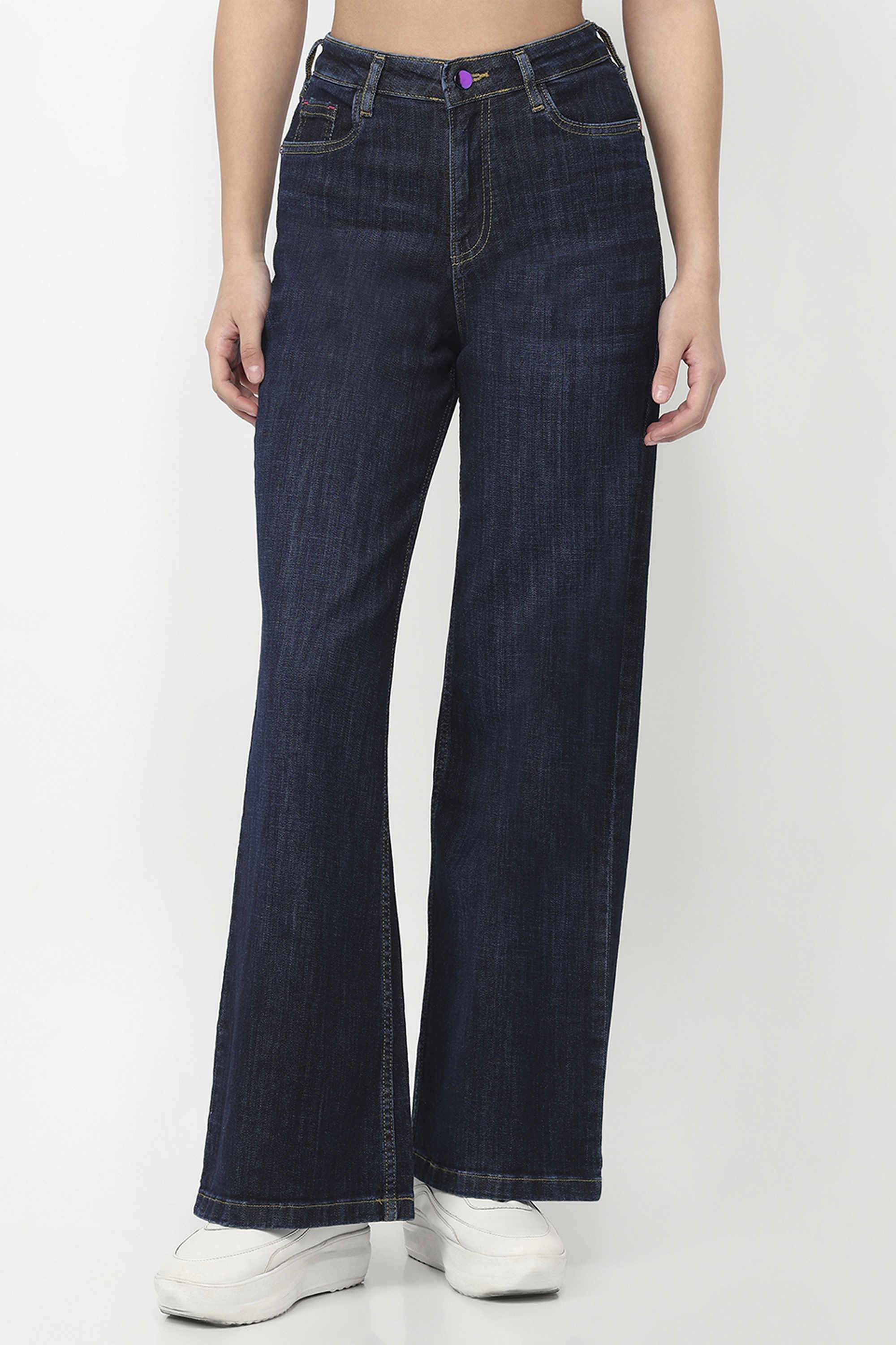 Blended-Fabric-Relaxed-Fit-Women-s-Jeans