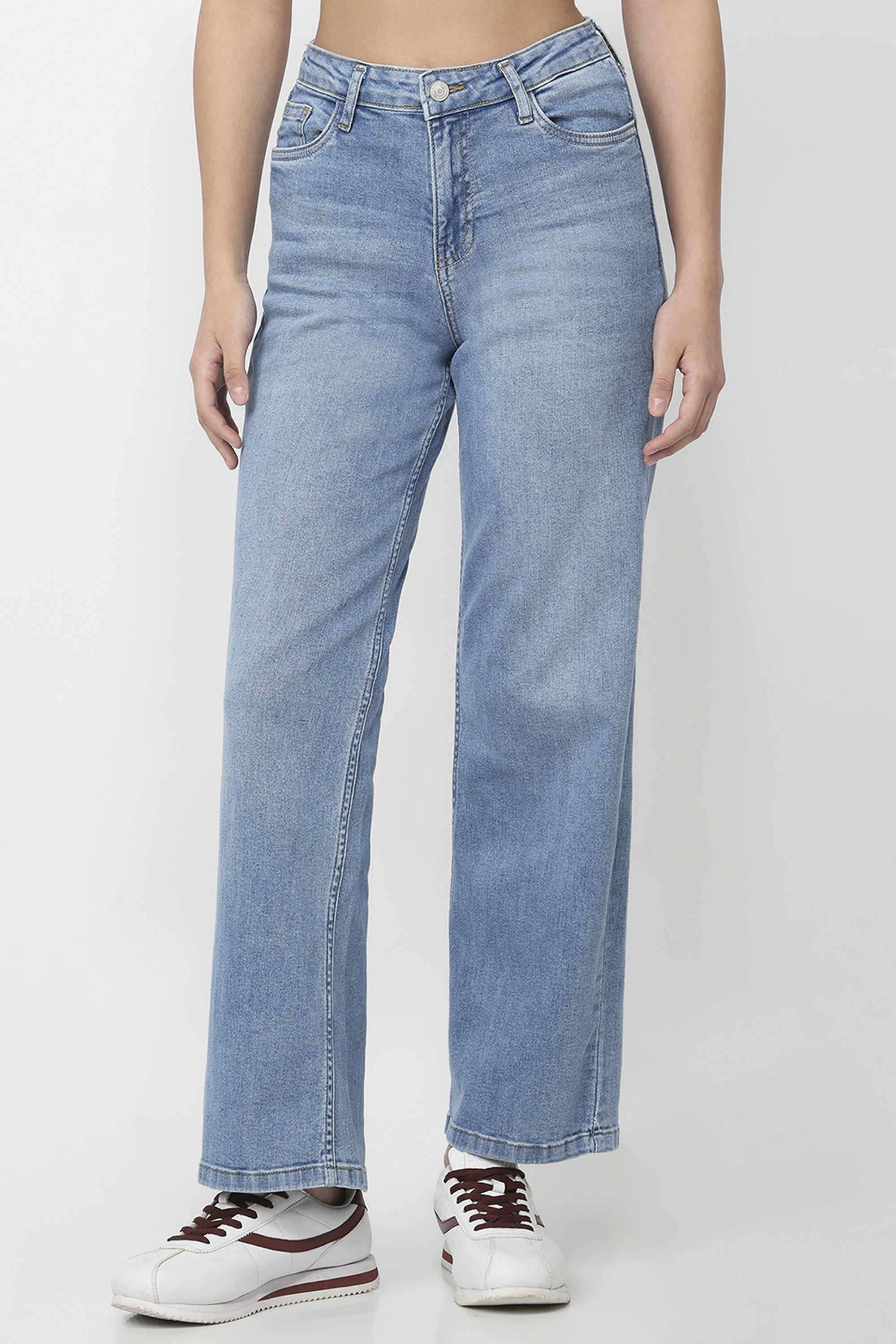 Blended-Fabric-Relaxed-Fit-Women-s-Jeans