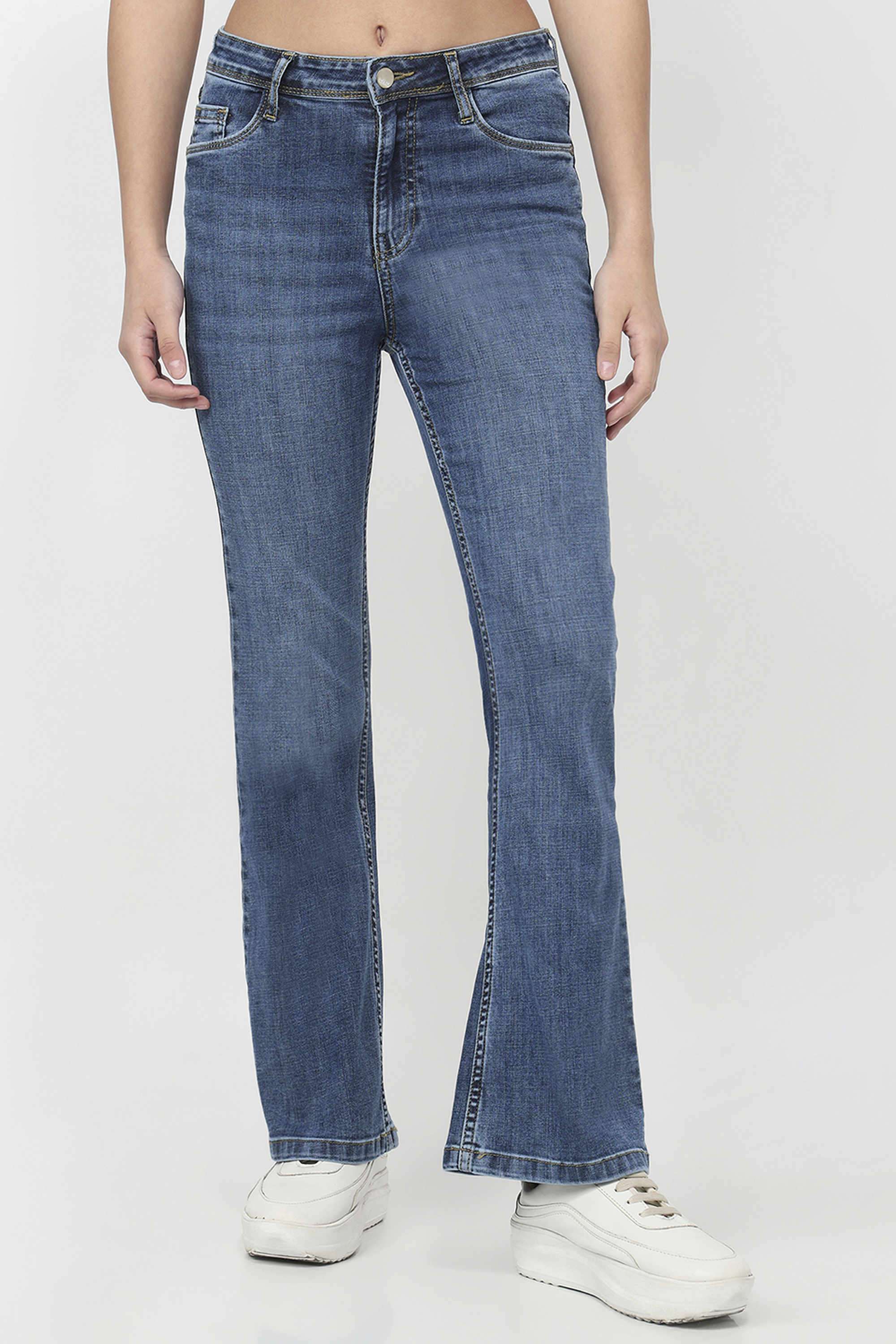 Blended-Fabric-Relaxed-Fit-Women-s-Jeans