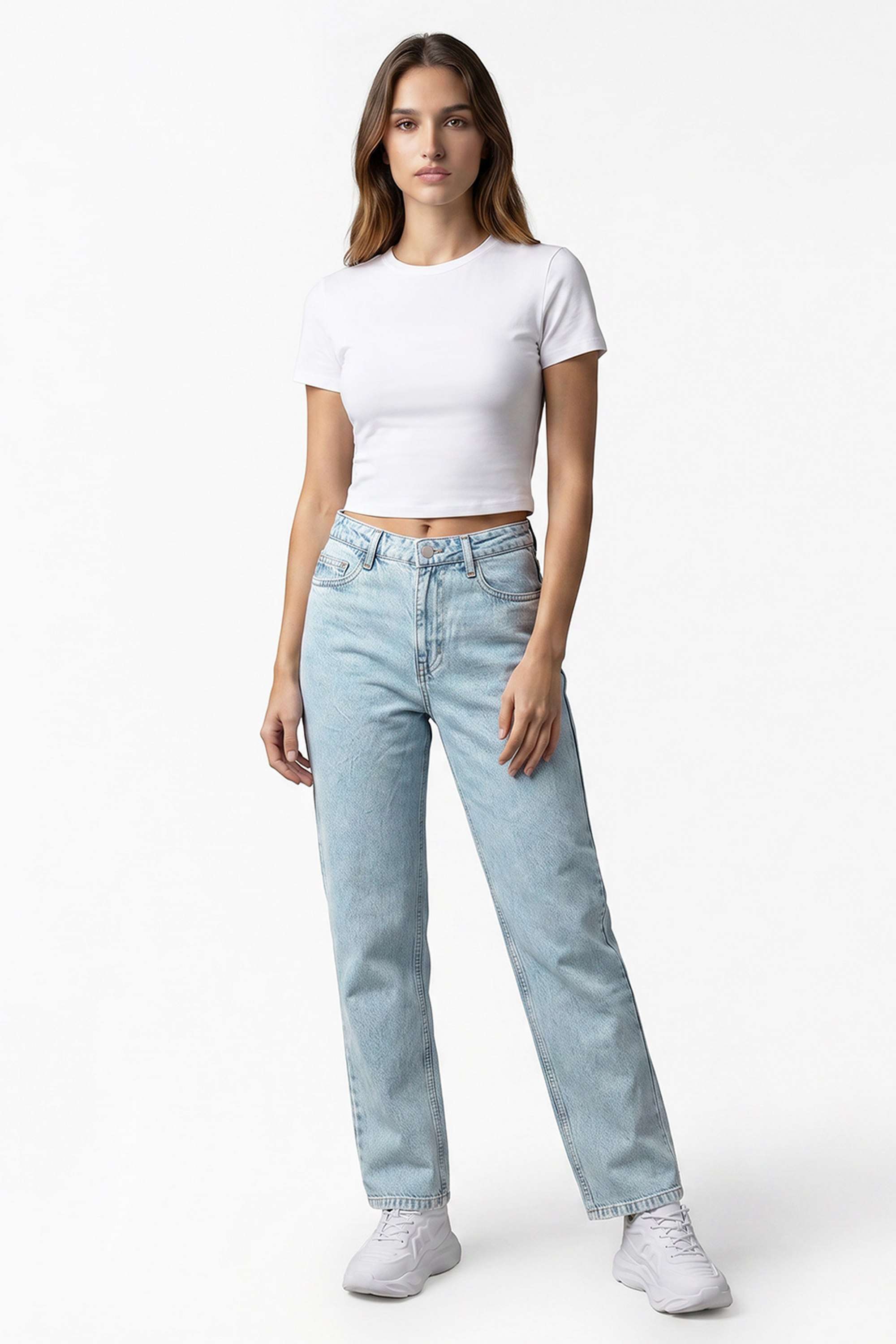 kraus High Rise Cotton Straight Fit Women's Jeans-picture-21