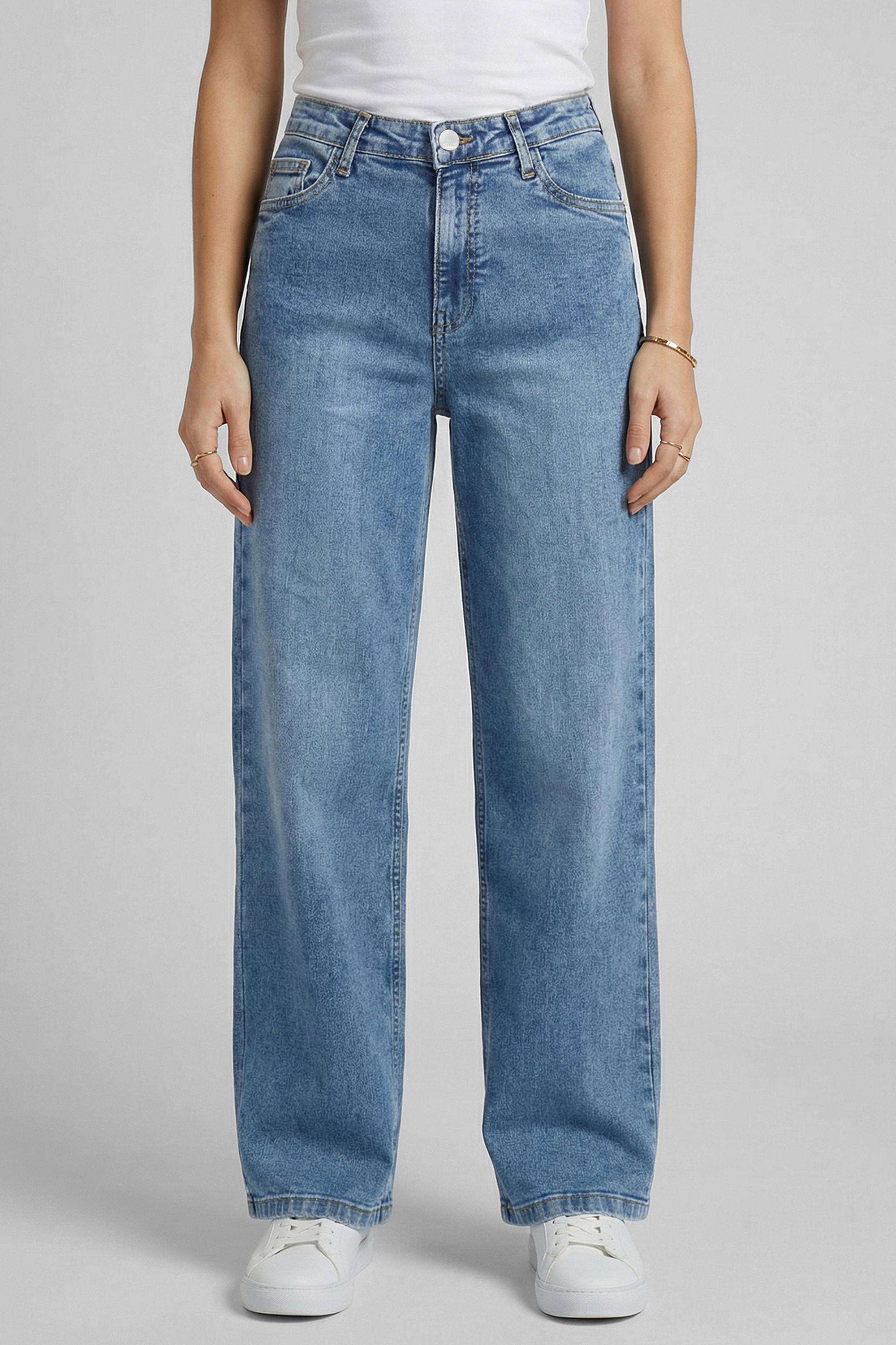 Solid-Blended-Relaxed-Fit-Women-s-Jeans