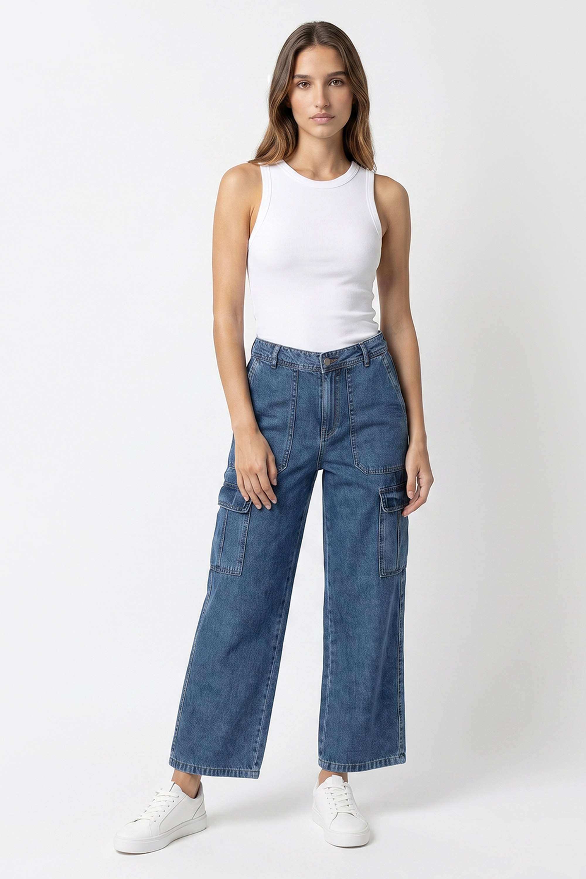 kraus Solid Relaxed Fit Cotton Women's Casual Wear Trousers-picture-40