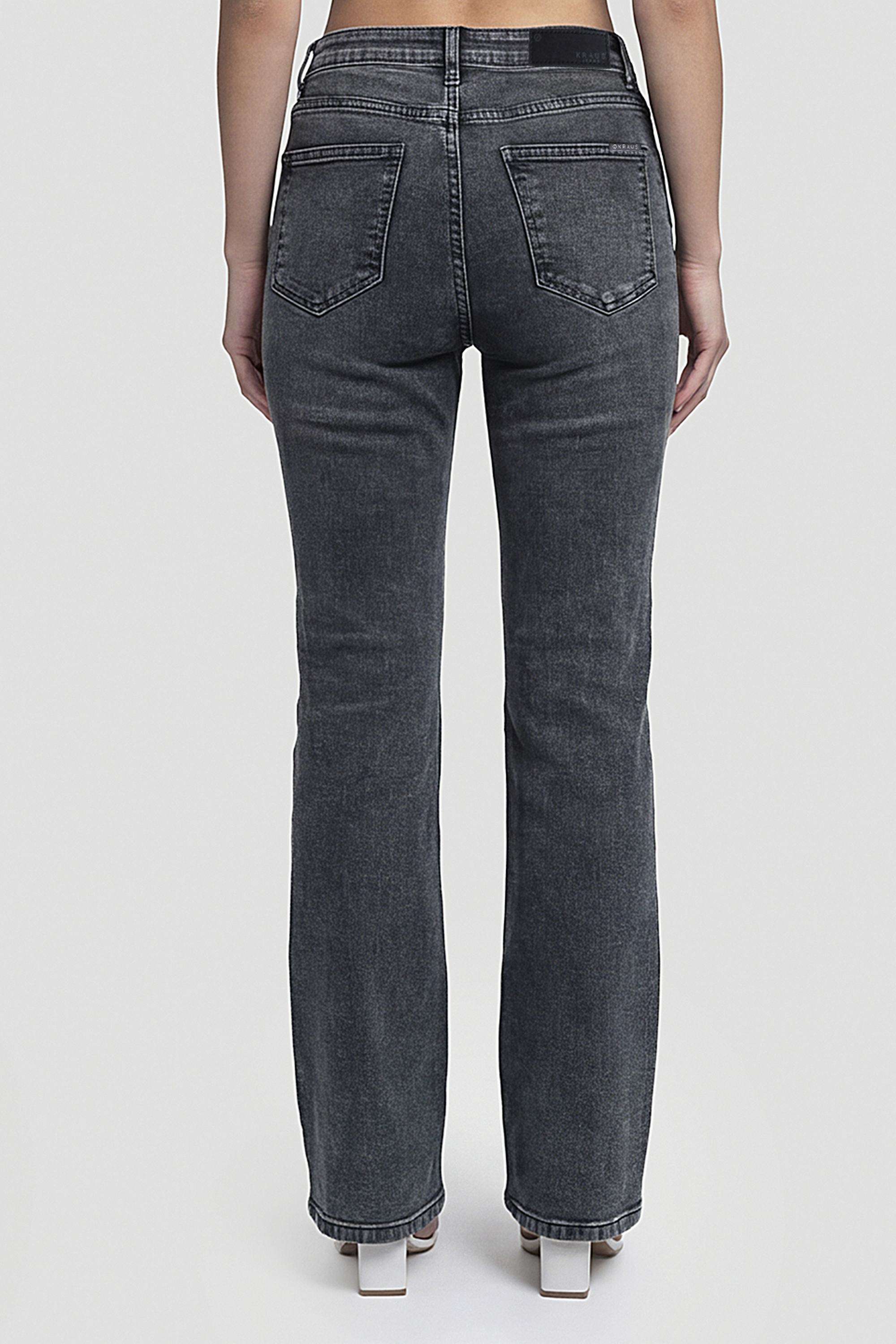 High-Rise-Blended-Fabric-Straight-Fit-Women-s-Jeans