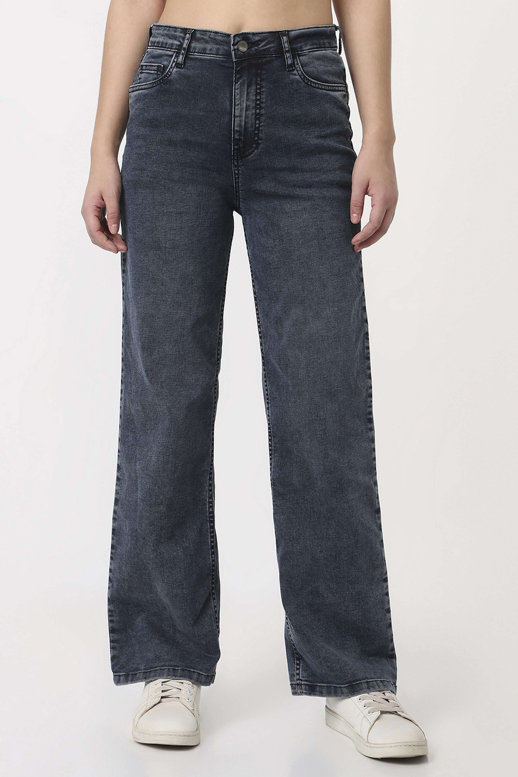 kraus High Rise Cotton Blend Straight Fit Women's Jeans-picture-16