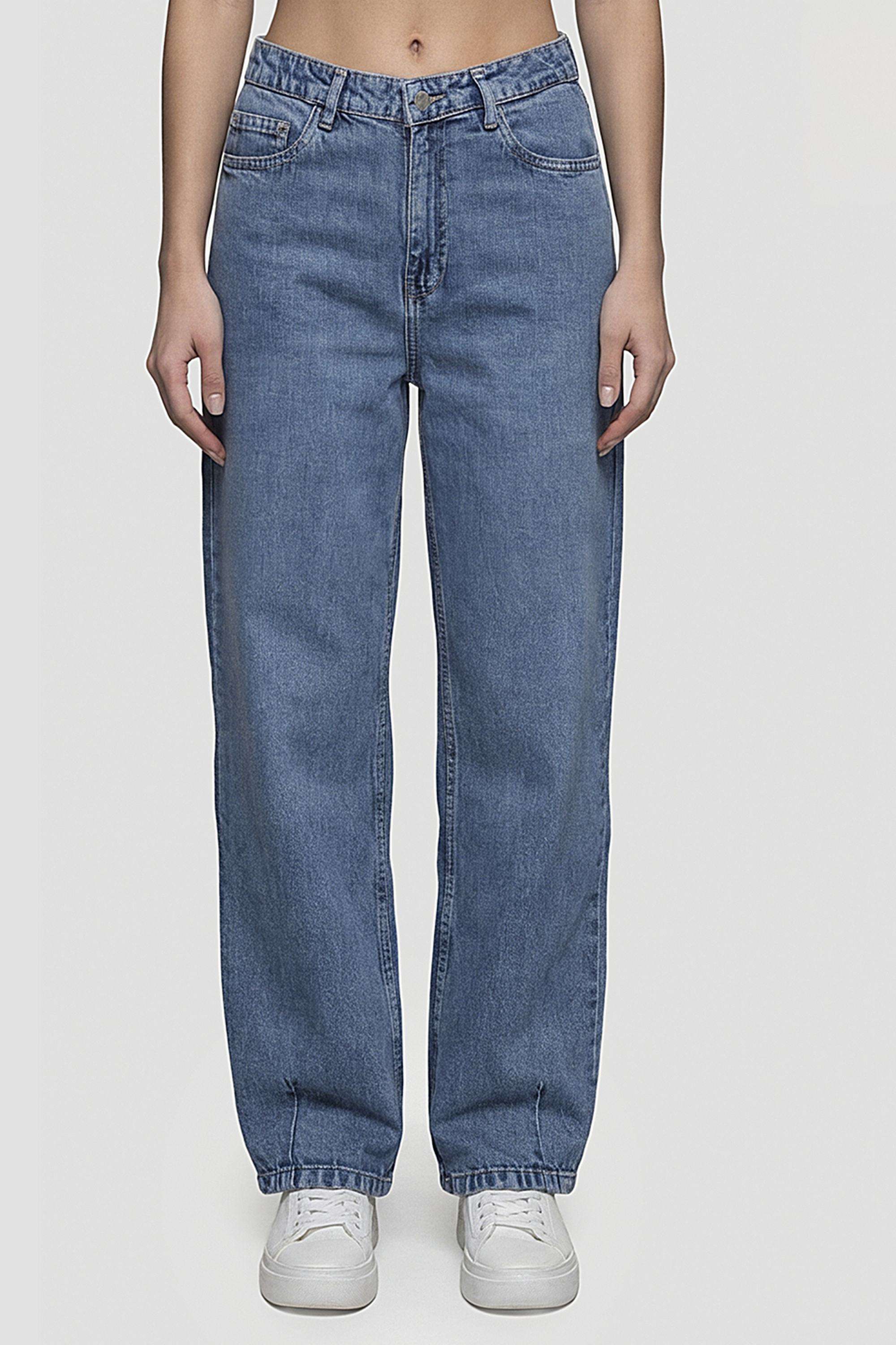 High-Rise-Blended-Fabric-Regular-Fit-Women-s-Jeans