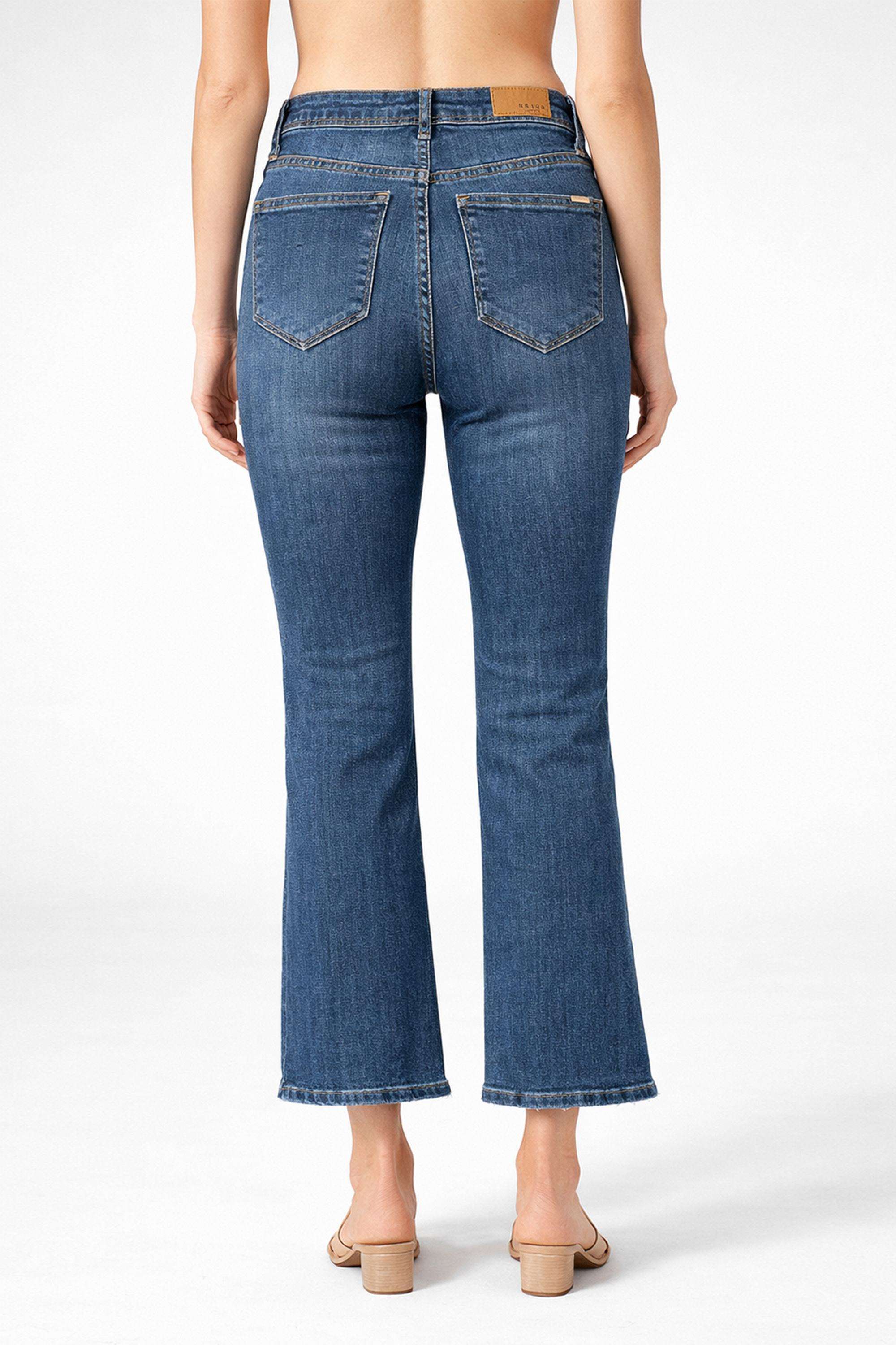 Solid-Relaxed-Fit-Blended-Fabric-Women-s-Casual-Wear-Jeans