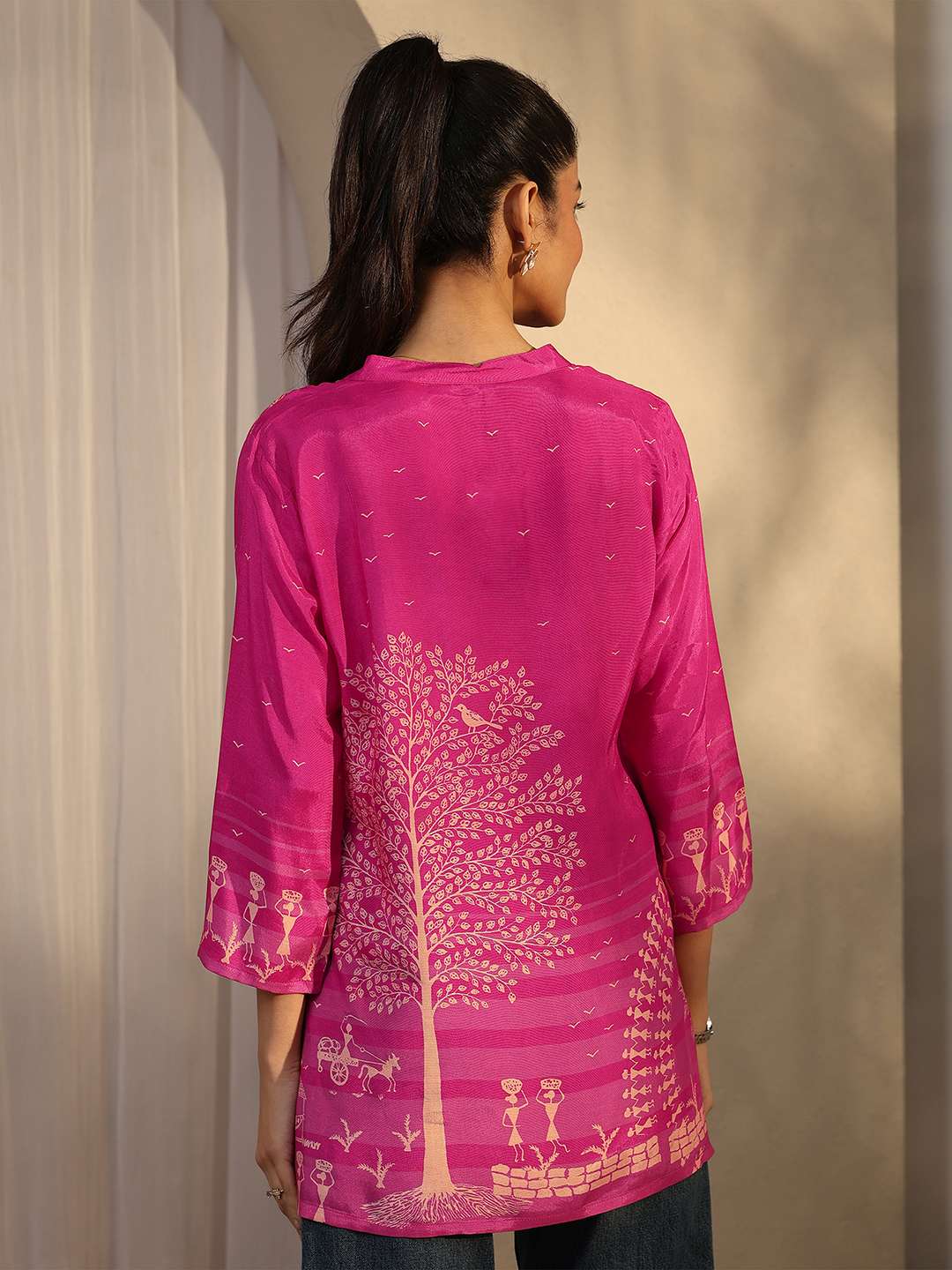 Printed-Muslin-Collared-Women-s-Casual-Wear-Kurti