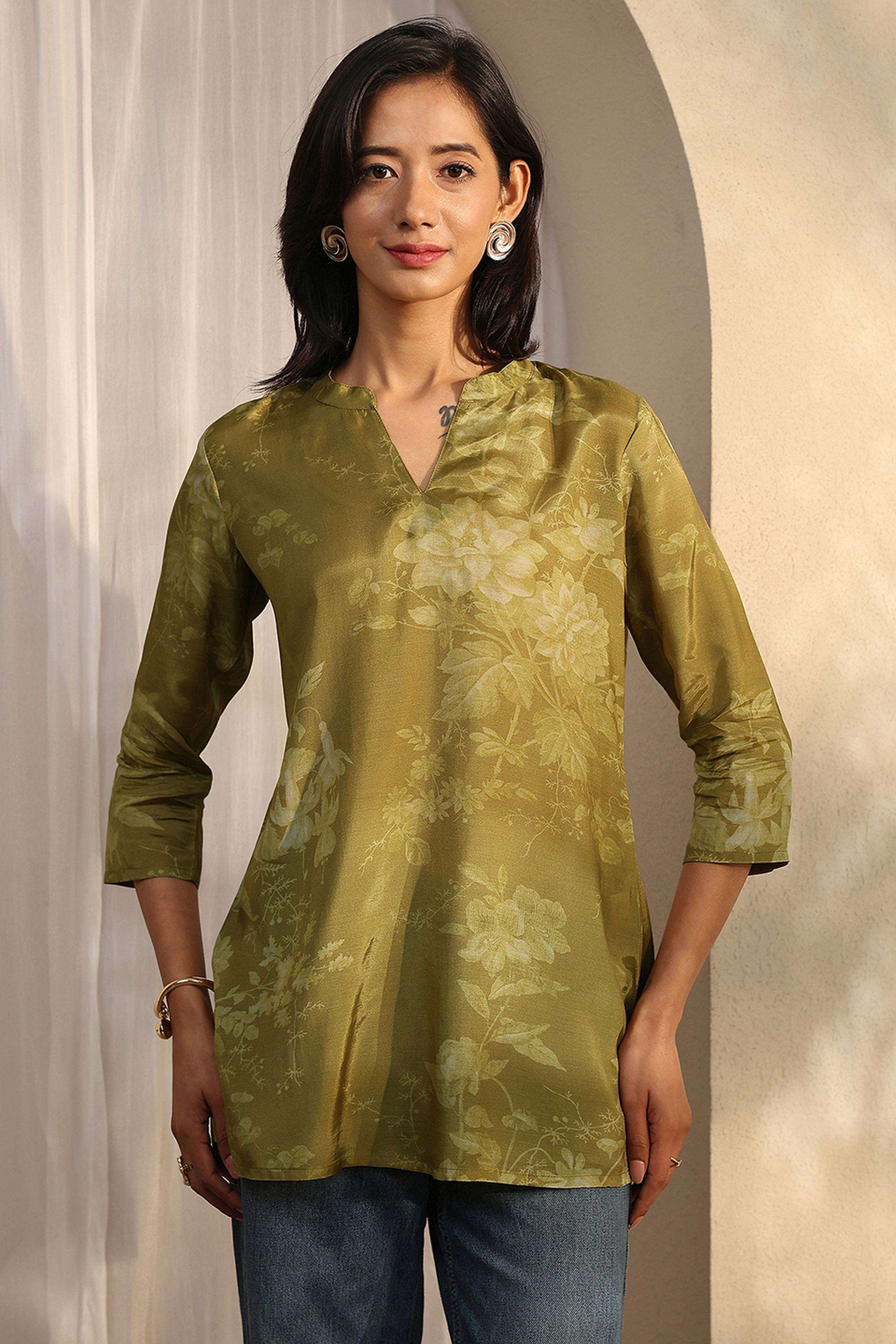 Printed-Muslin-Round-Neck-Women-s-Ethnic-Kurti