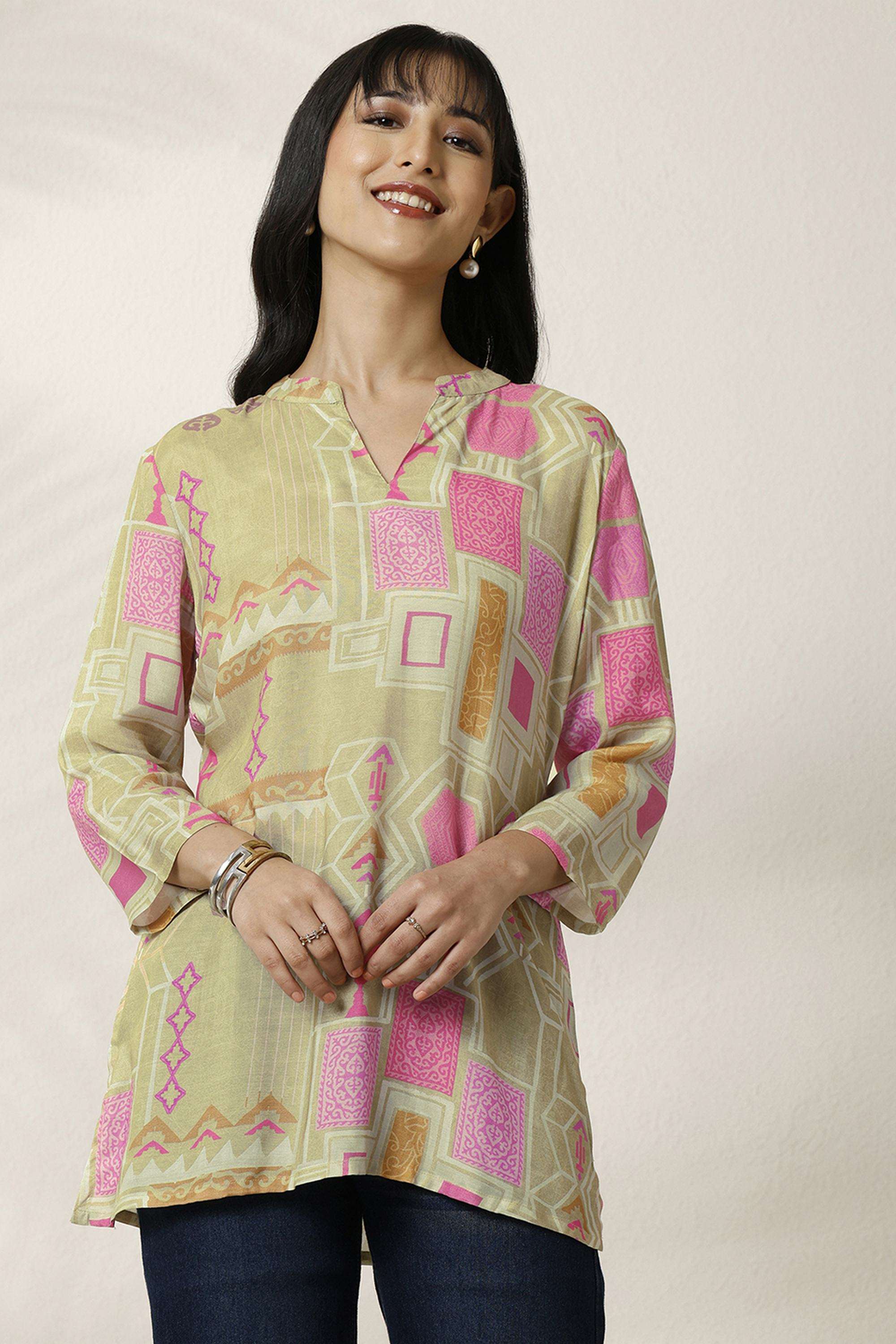 Printed-Muslin-Round-Neck-Women-s-Ethnic-Kurti