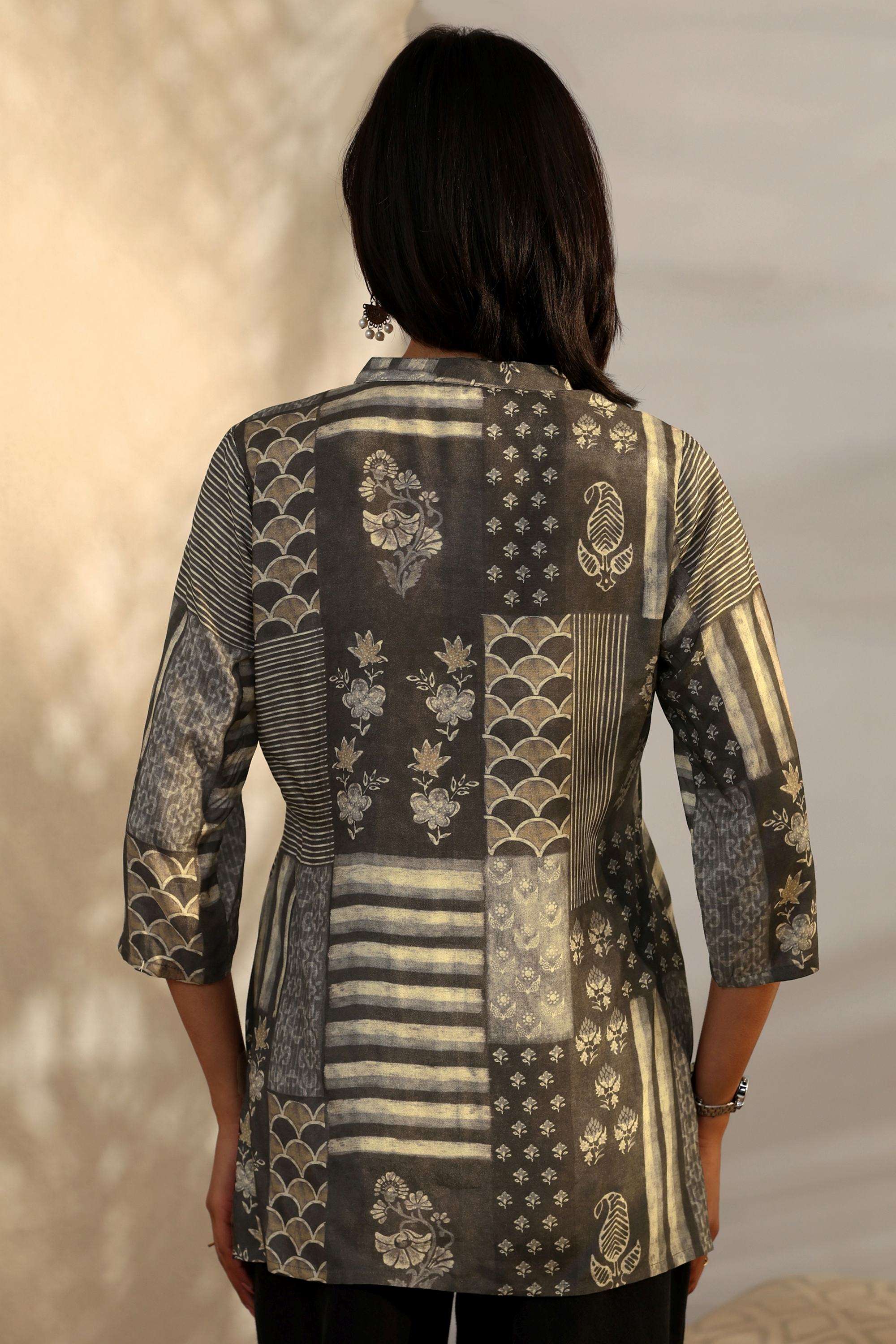 Printed-Muslin-Round-Neck-Women-s-Festive-Wear-Kurti