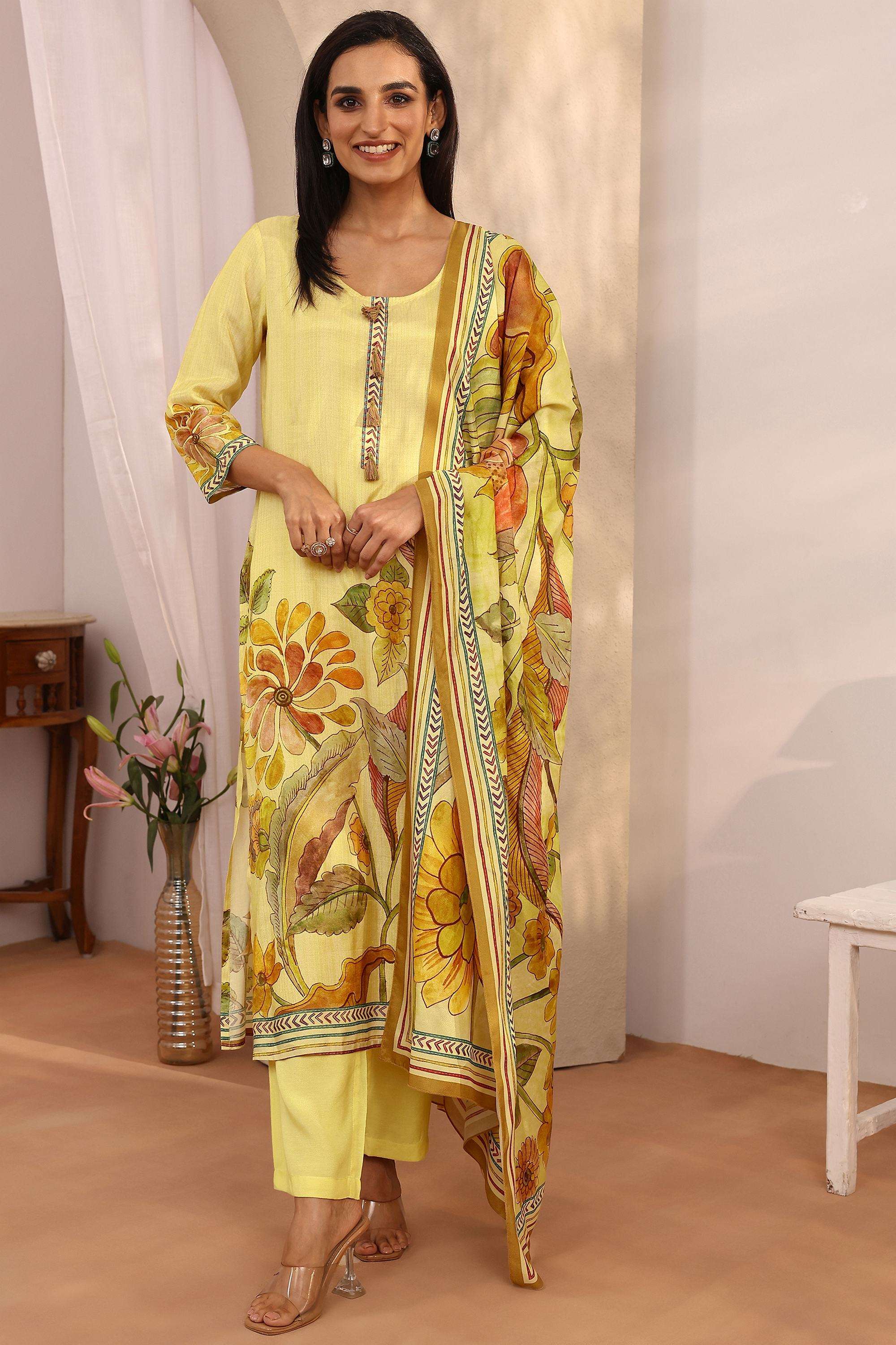 Floral-Muslin-Round-Neck-Women-Festive-Wear-Kurta-with-Pant-and-Dupatta